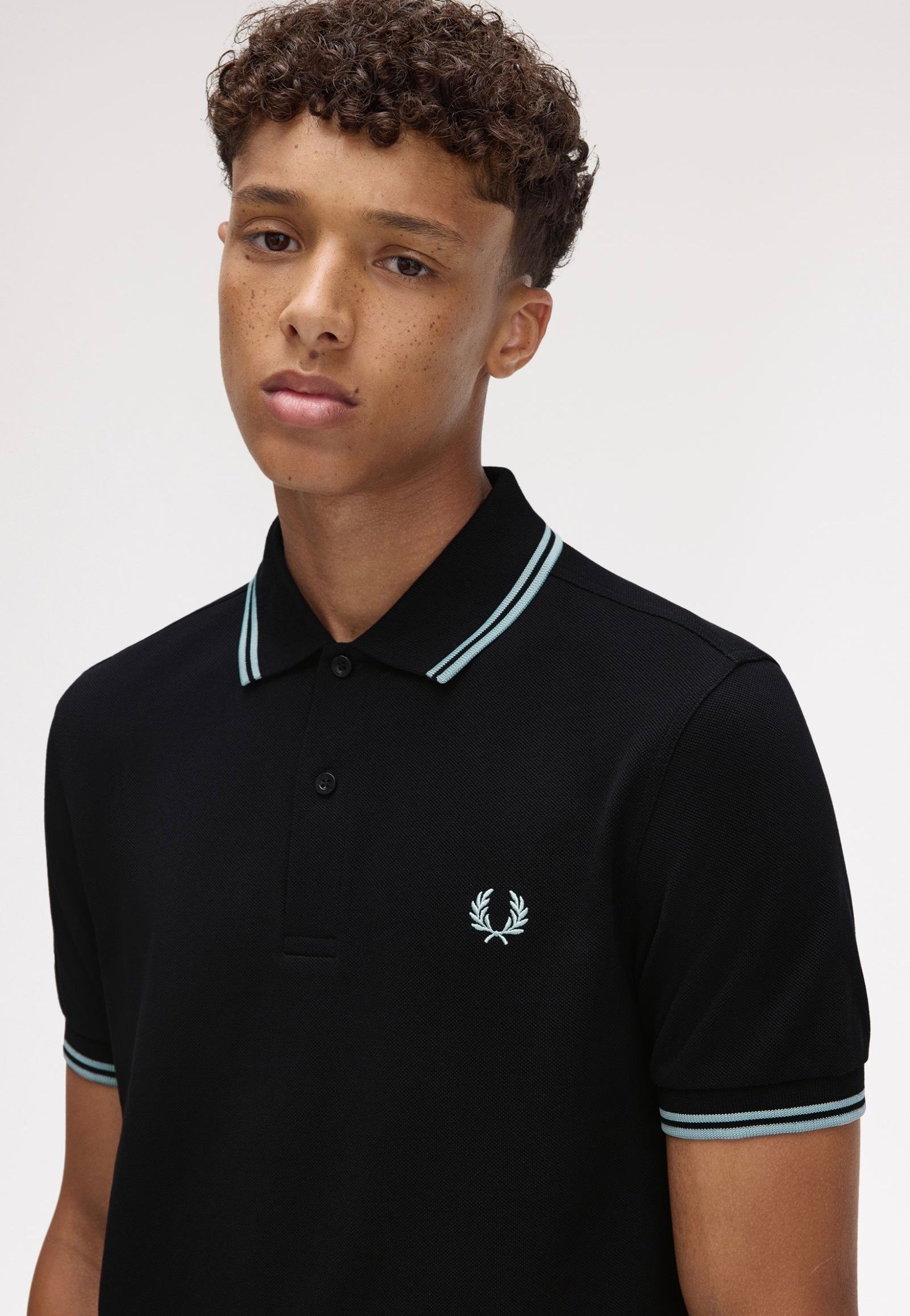 トップス FRED PERRY Twin Tipped Ribbed Polo Shirt Fred Perry TWIN TIPPED FRED PERRY SHIRT White - Free delivery