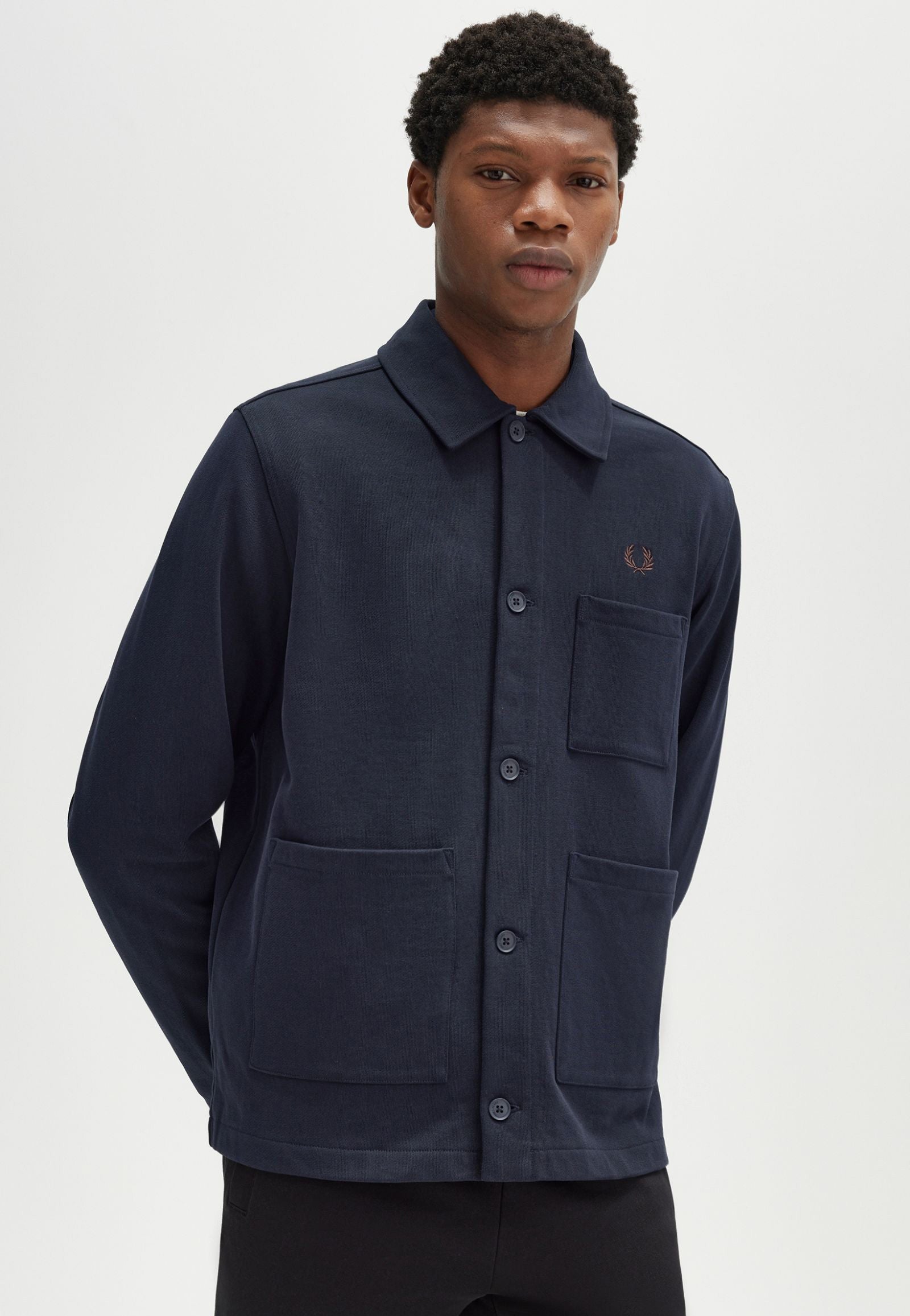 Fred Perry - Heavyweight Sweat Navy - Chaqueta | Impericon