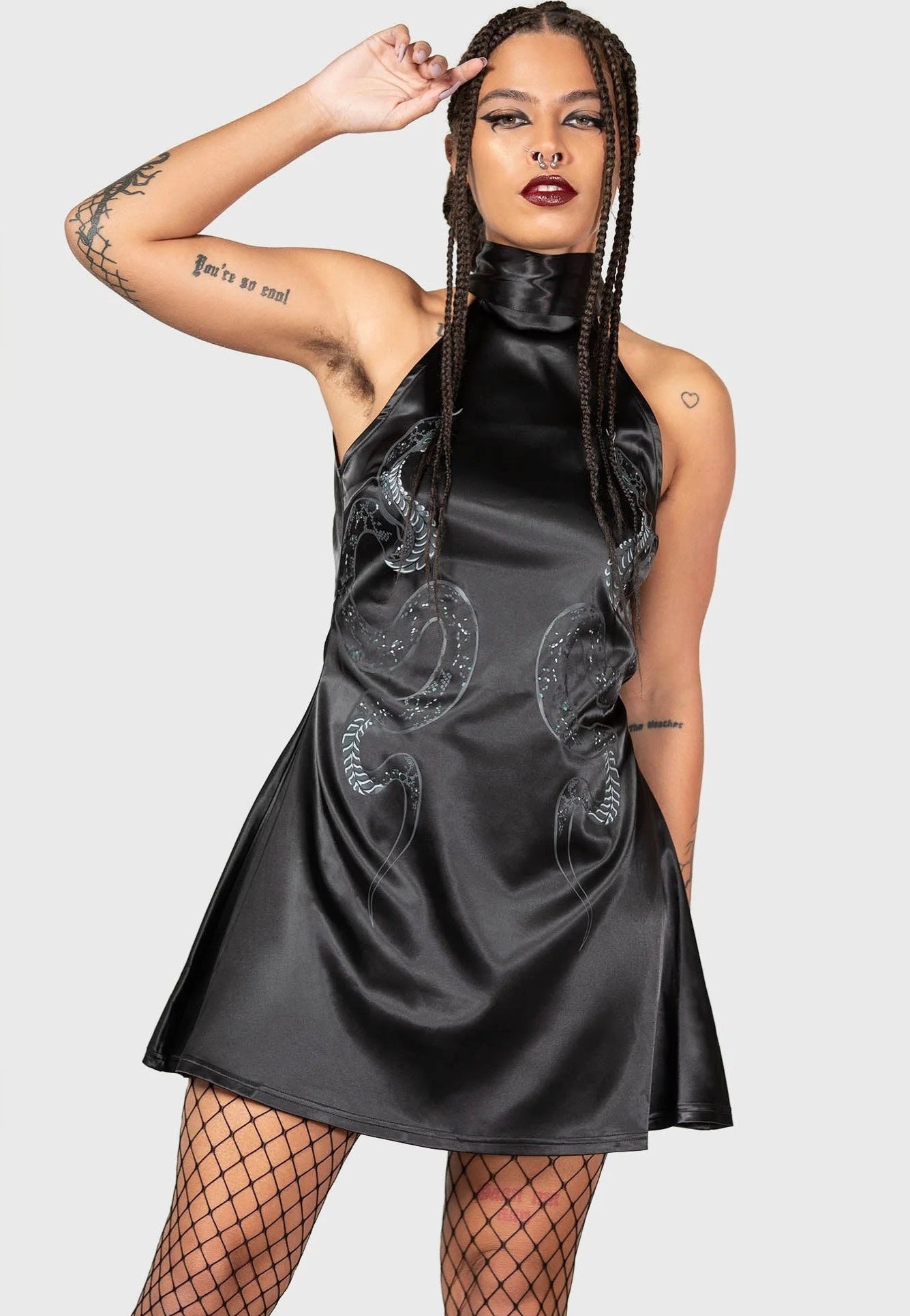 chinese dress ladies Killstar - Medusa’s Lair Mini Black