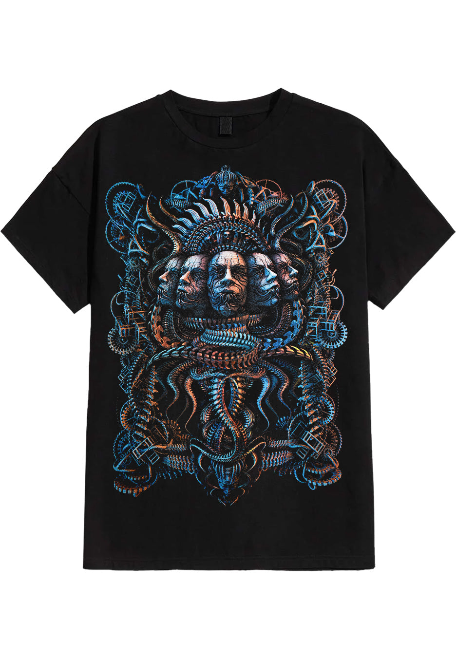 T-shirt Noir Meshuggah - Coton, Manches Courtes, Tailles S à 5XL, Neuf Avec étiquettes