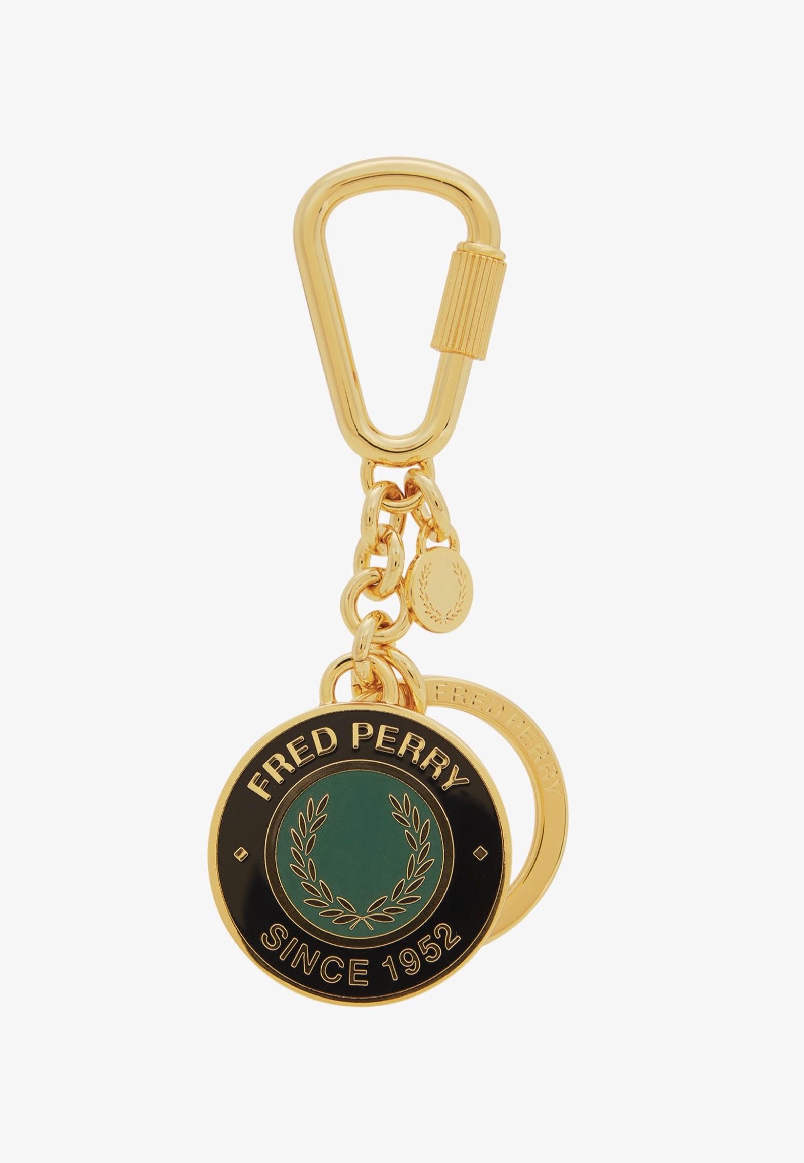 FRED PERRY ゴールド キーホルダー Fred Perry - Enamel Branded Shiny Gold - Keychain | Impericon