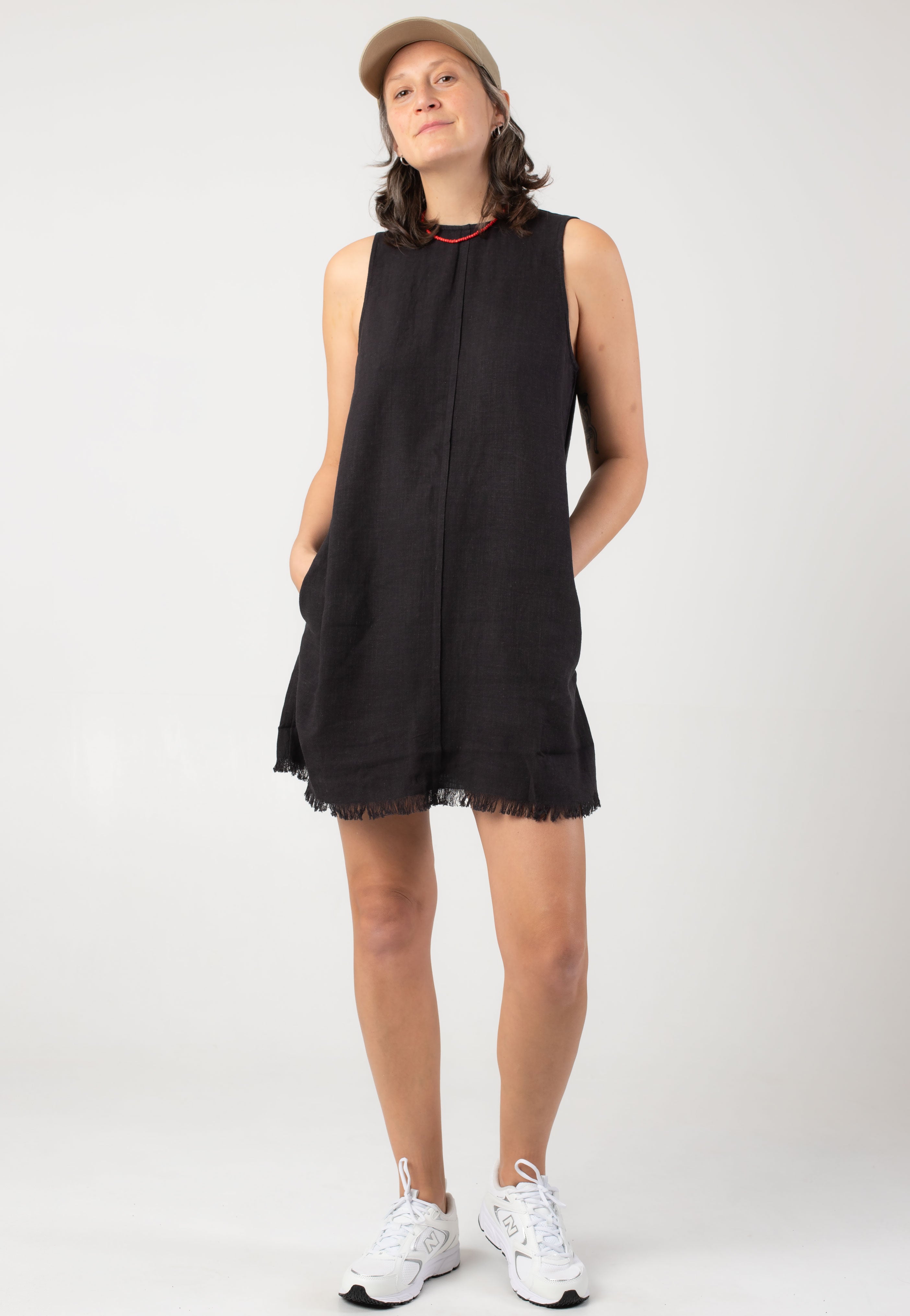 Noisy May Dress 'NMLEILANI' female Black plain colored size L