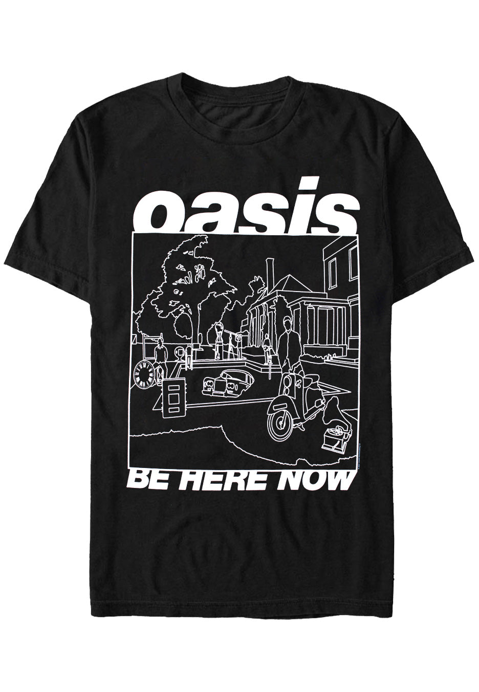 Oasis Be Here Now Line Drawing - Camiseta | Impericon