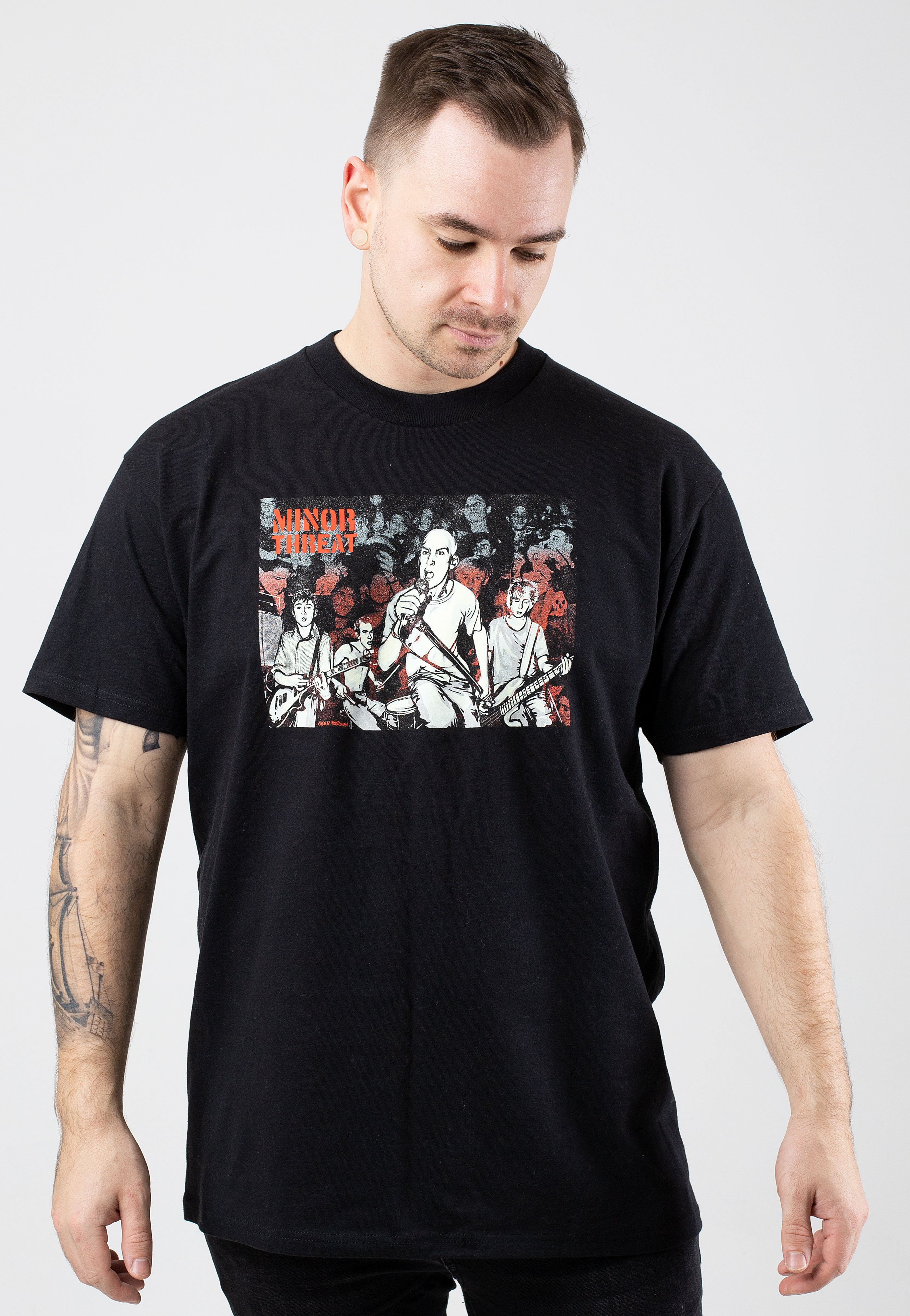 Obey x Minor Threat - Gef Just A Black - T-Shirt | Impericon