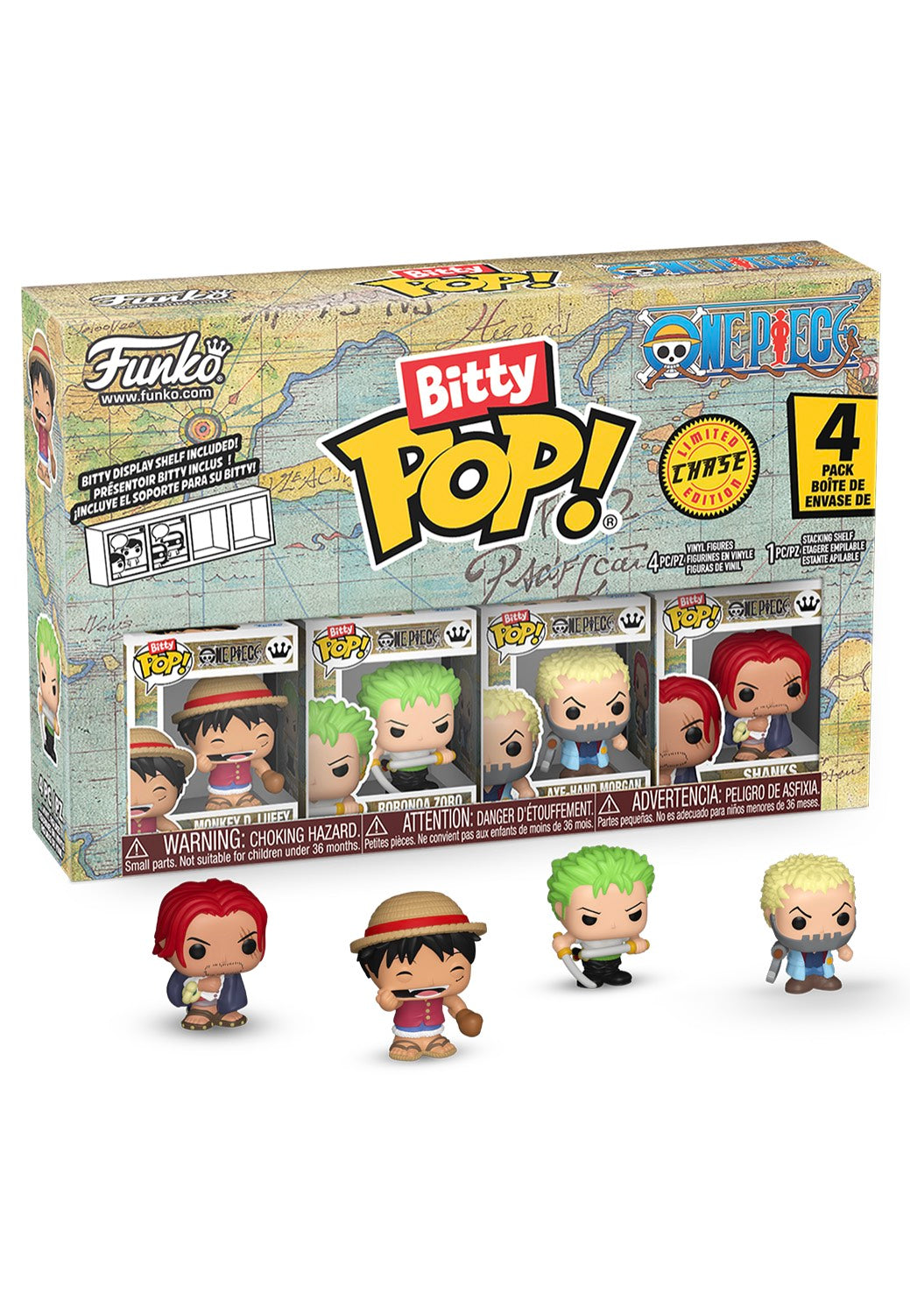 One Piece Luffy Bitty POP! 4PK - Funko Pop | Impericon