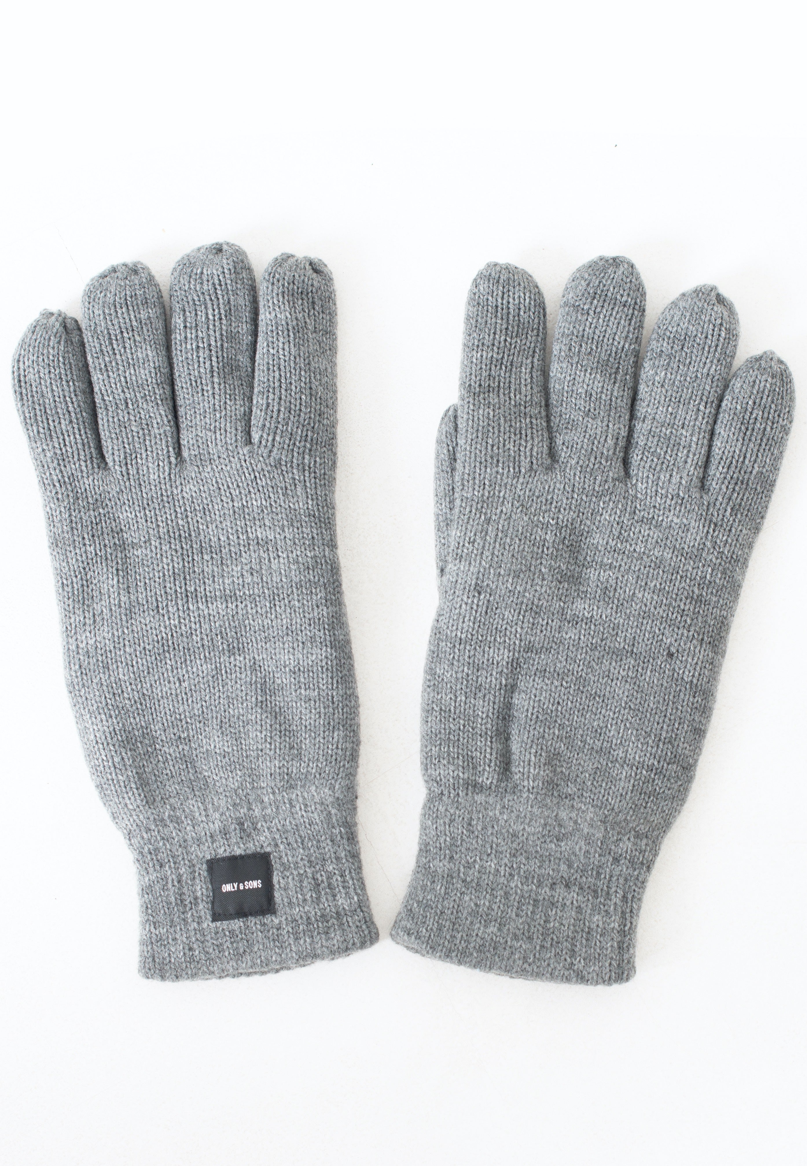 Only & Sons X Gloves Medium Grey Melange - Handschuhe