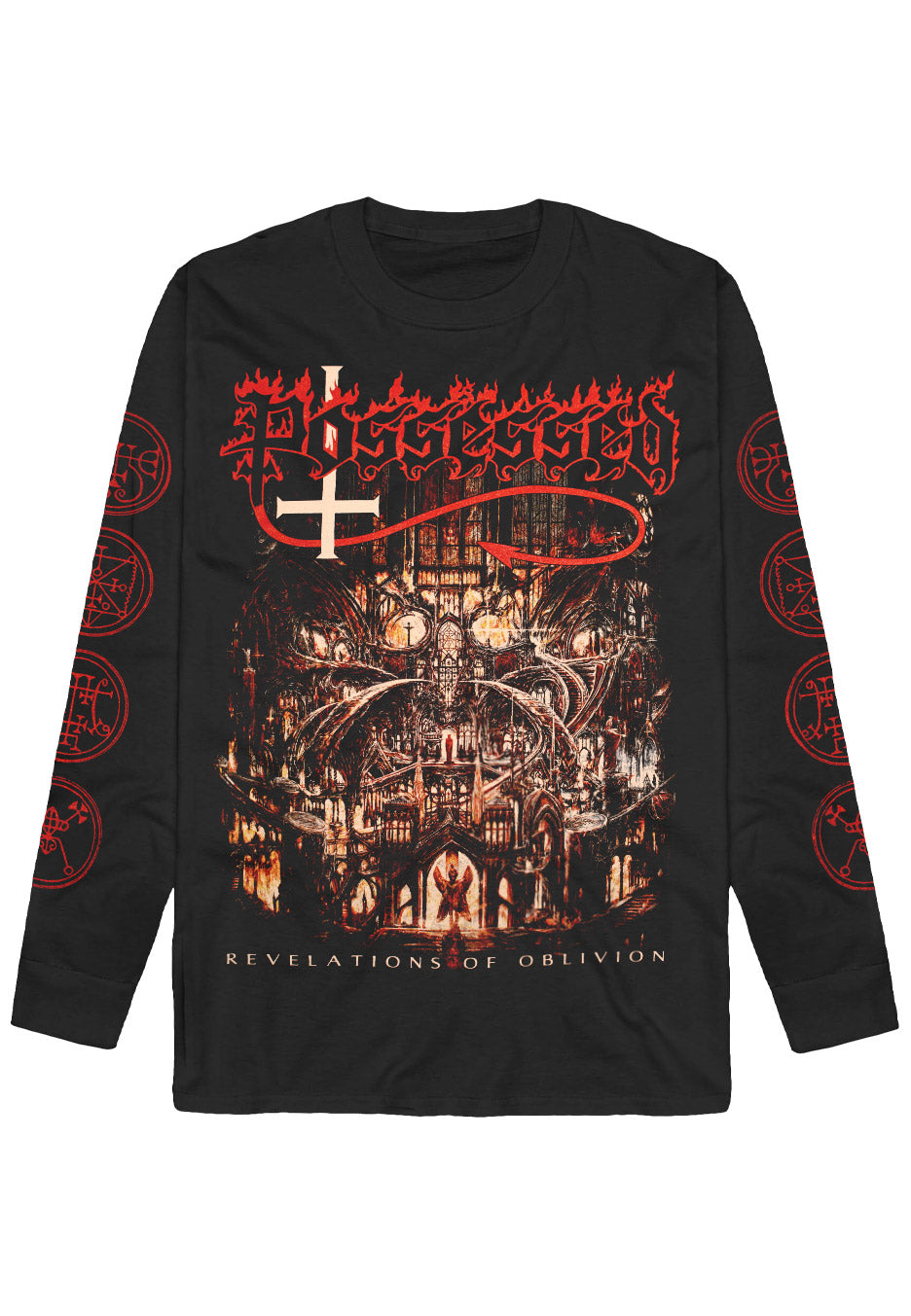 Possessed ホラーTシャツ M Possessed long-sleeved t-shirt The Eyes of Horror size M