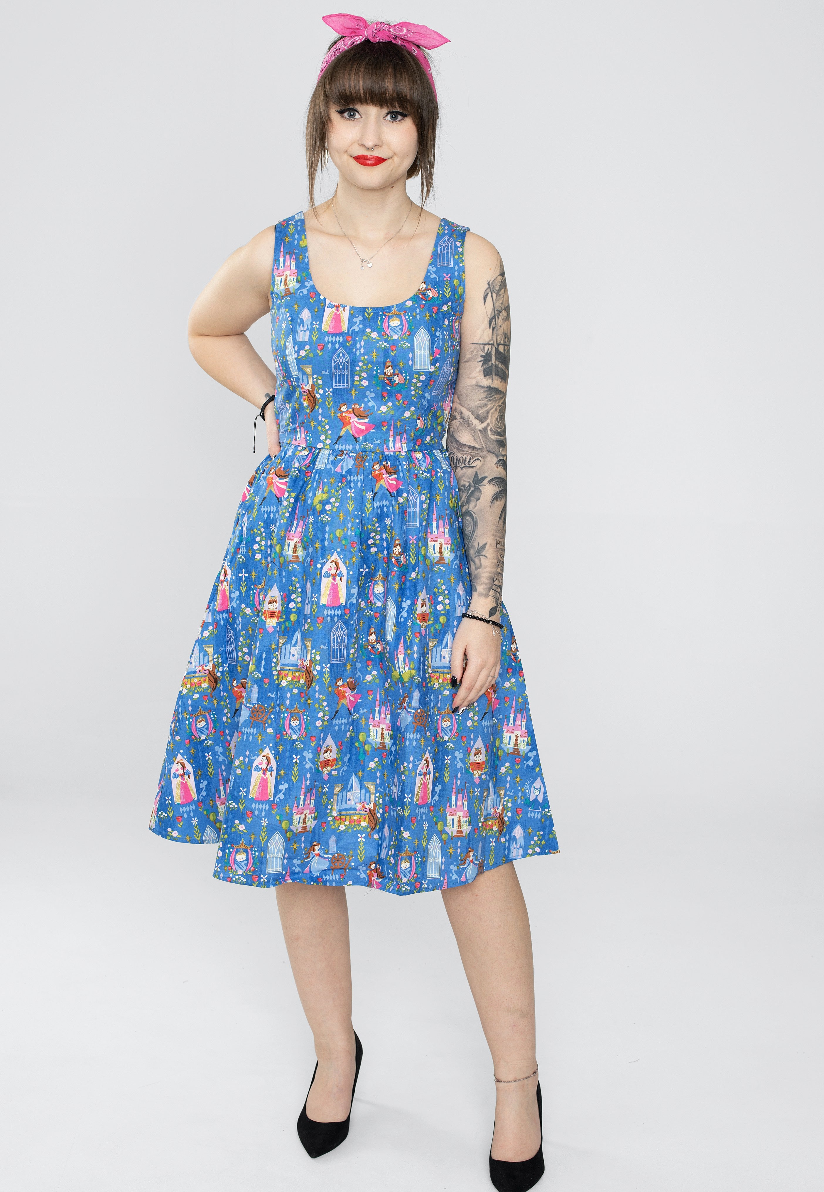 blue dress sleeping beauty Disney-Inspired Princess Aurora with Accessories The skirt features signature light blue petal Art Photo Fairy Tale Sleeping