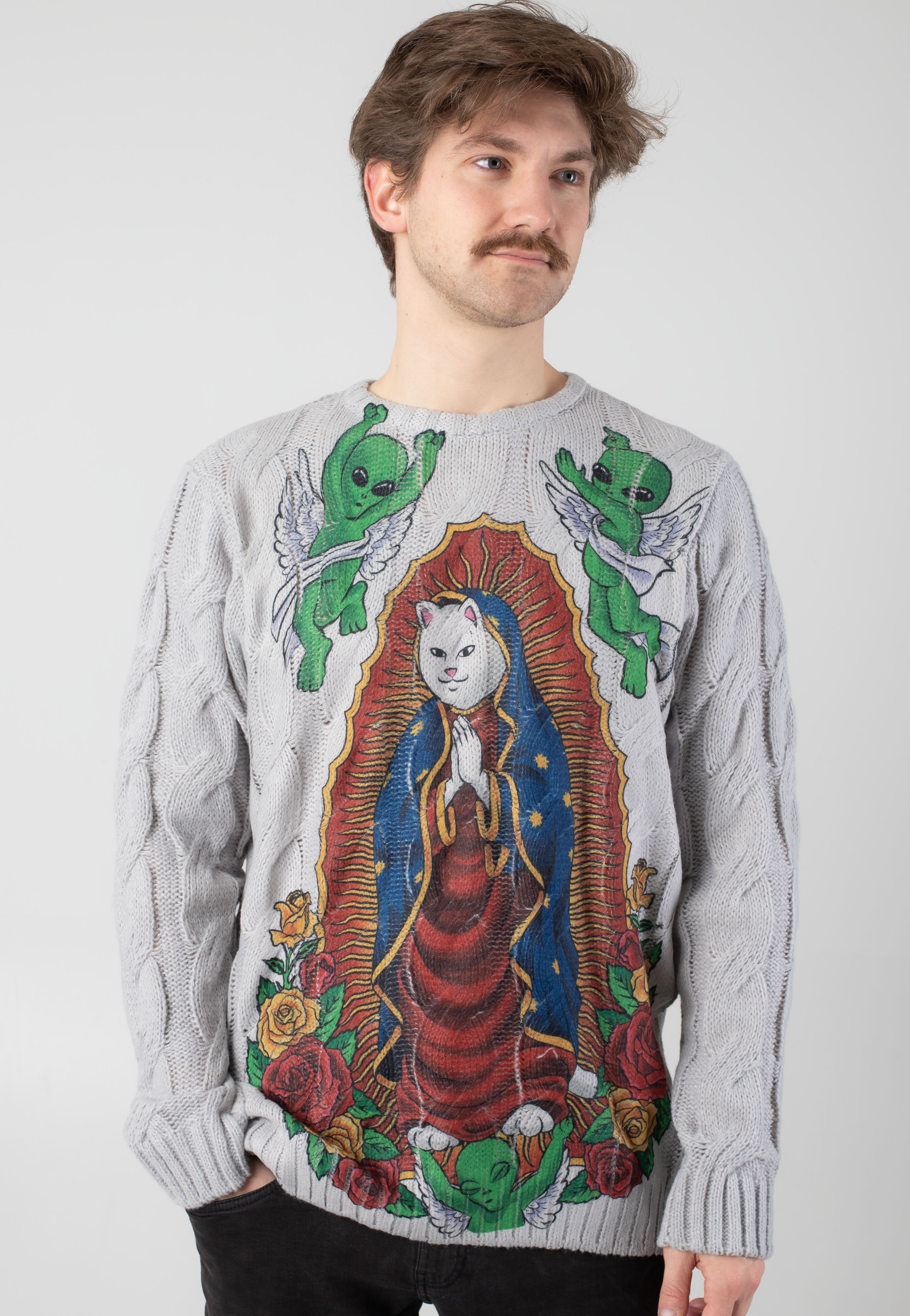 【新品未開封】RIPNDIP(リップンディップ)DANCING NERM ニット 楽天市場】リップンディップ ニット RIPNDIP FALLING NERM KNIT