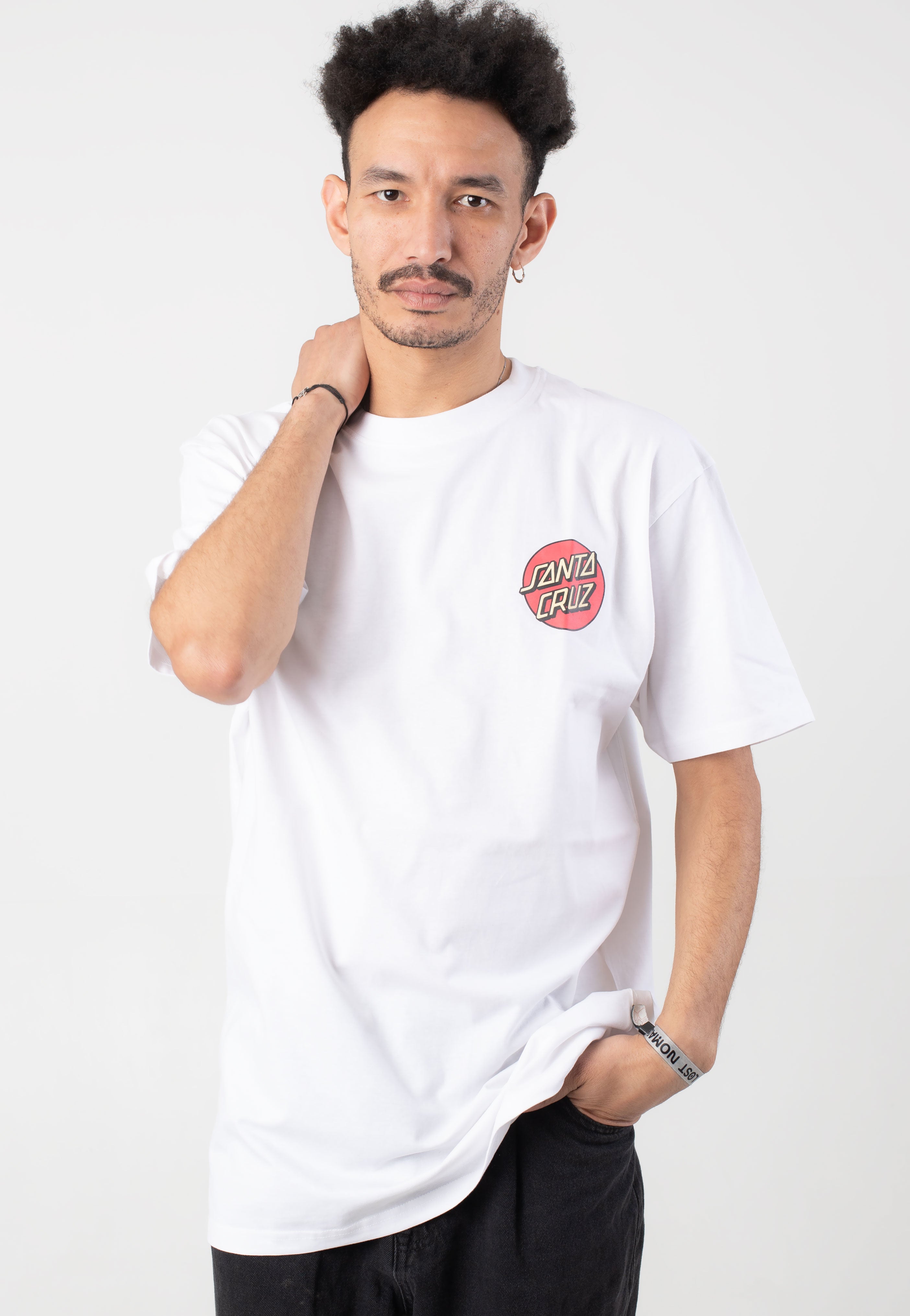 Santa Cruz - Screaming Rose Flash White - T-Shirt | Impericon