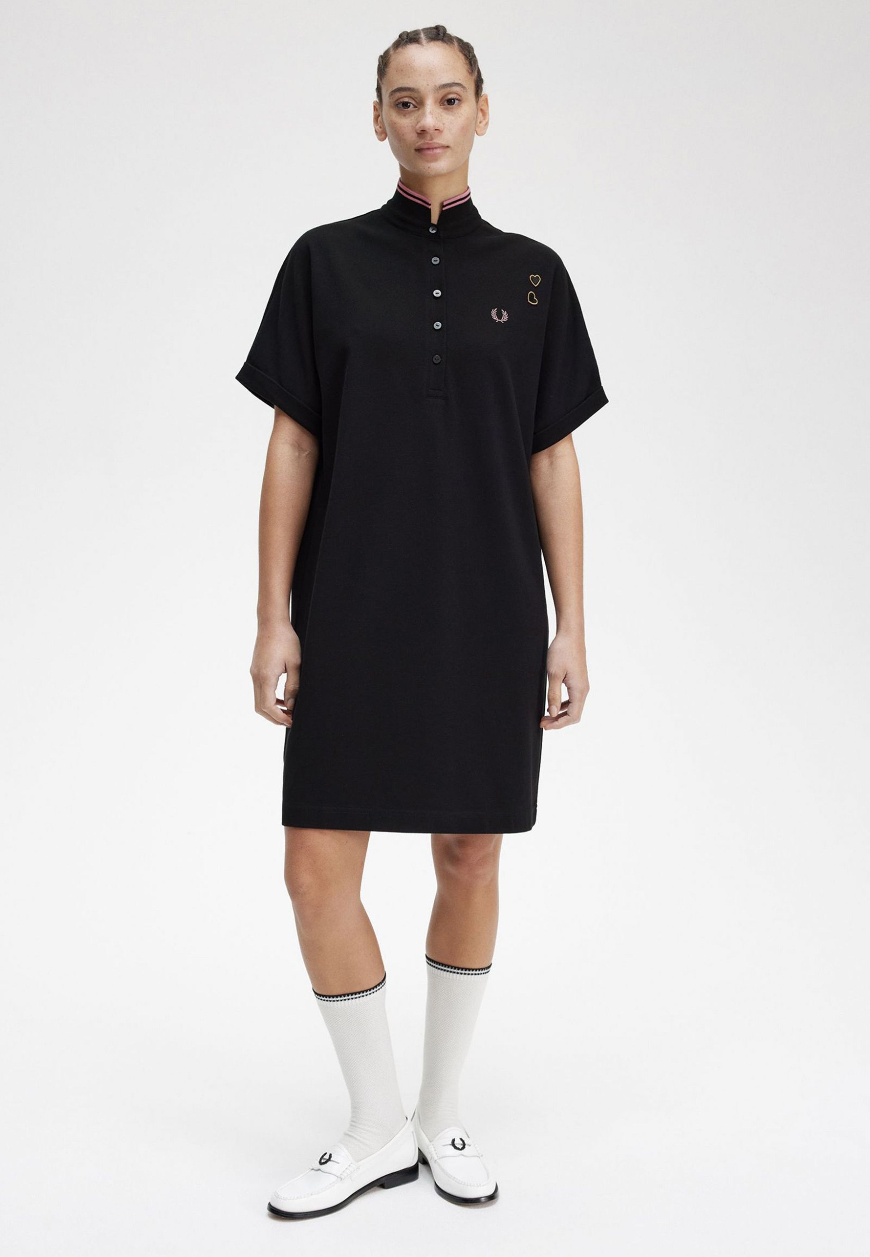 Fred Perry Fred Perry x Amy Winehouse - Tipped Pique Black - Dress