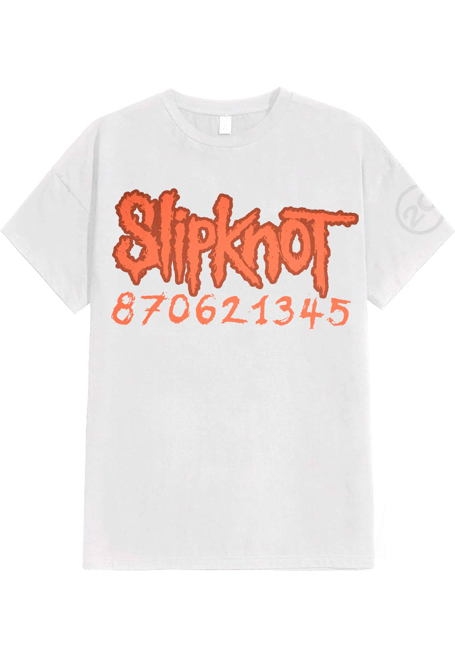 Slipknot 20th Anniversary Card White - T-Shirt | Impericon