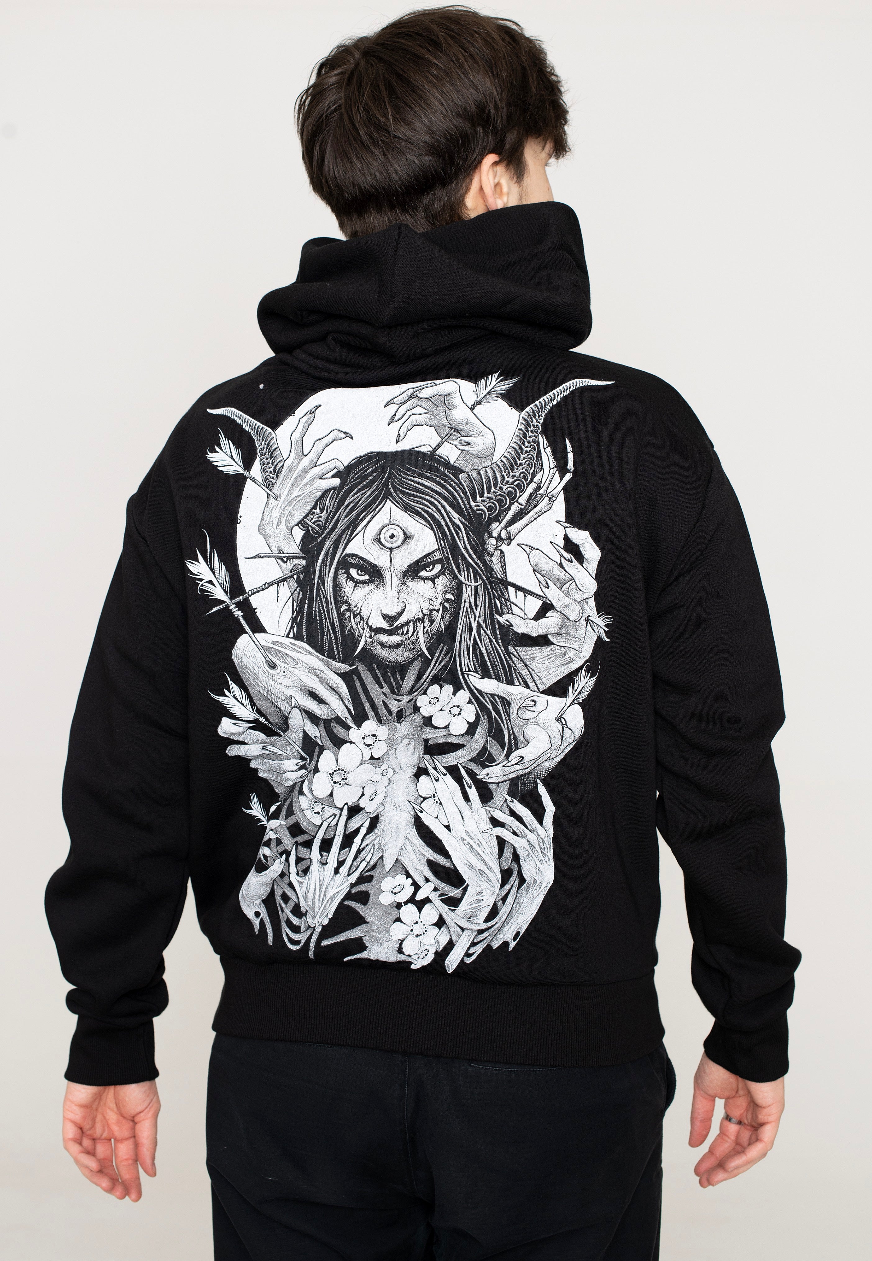Meteor Crush Hoodie(Black) neith. Crash Rhinestone Zip Hoodie
