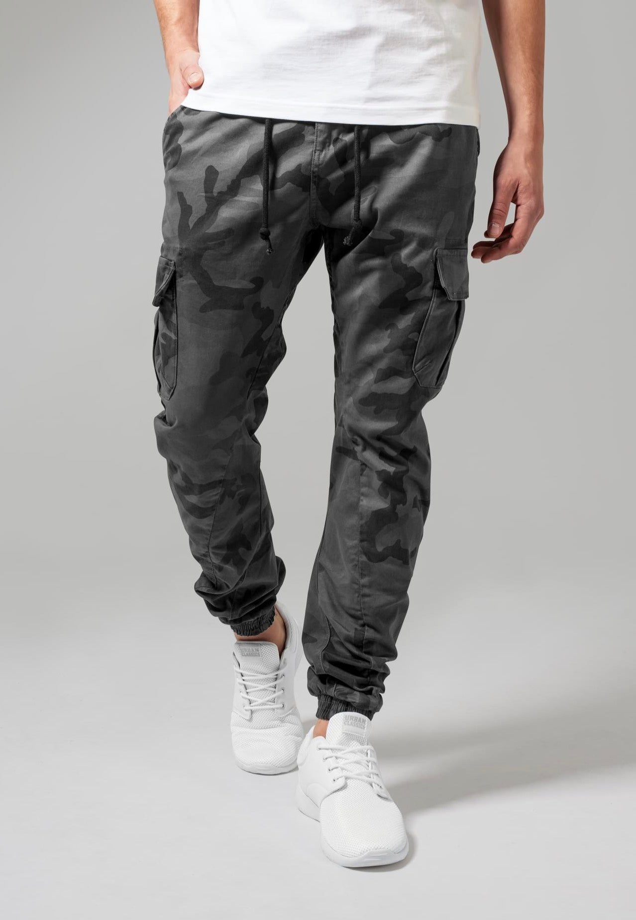 Urban Classics Camo Cargo Grey Camouflage Pants Impericon