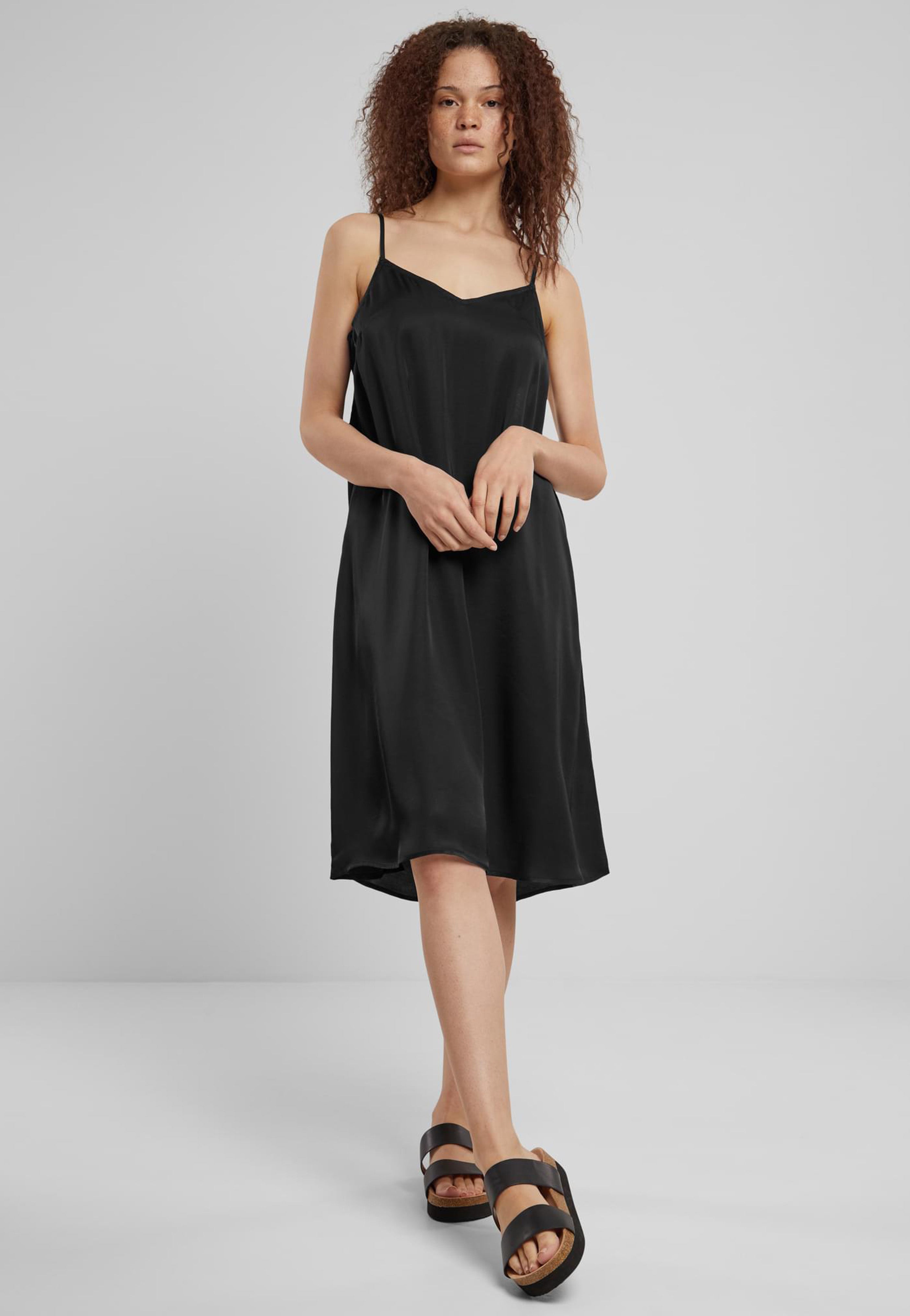 Urban Classics - Ladies Viscose Satin Slip Black