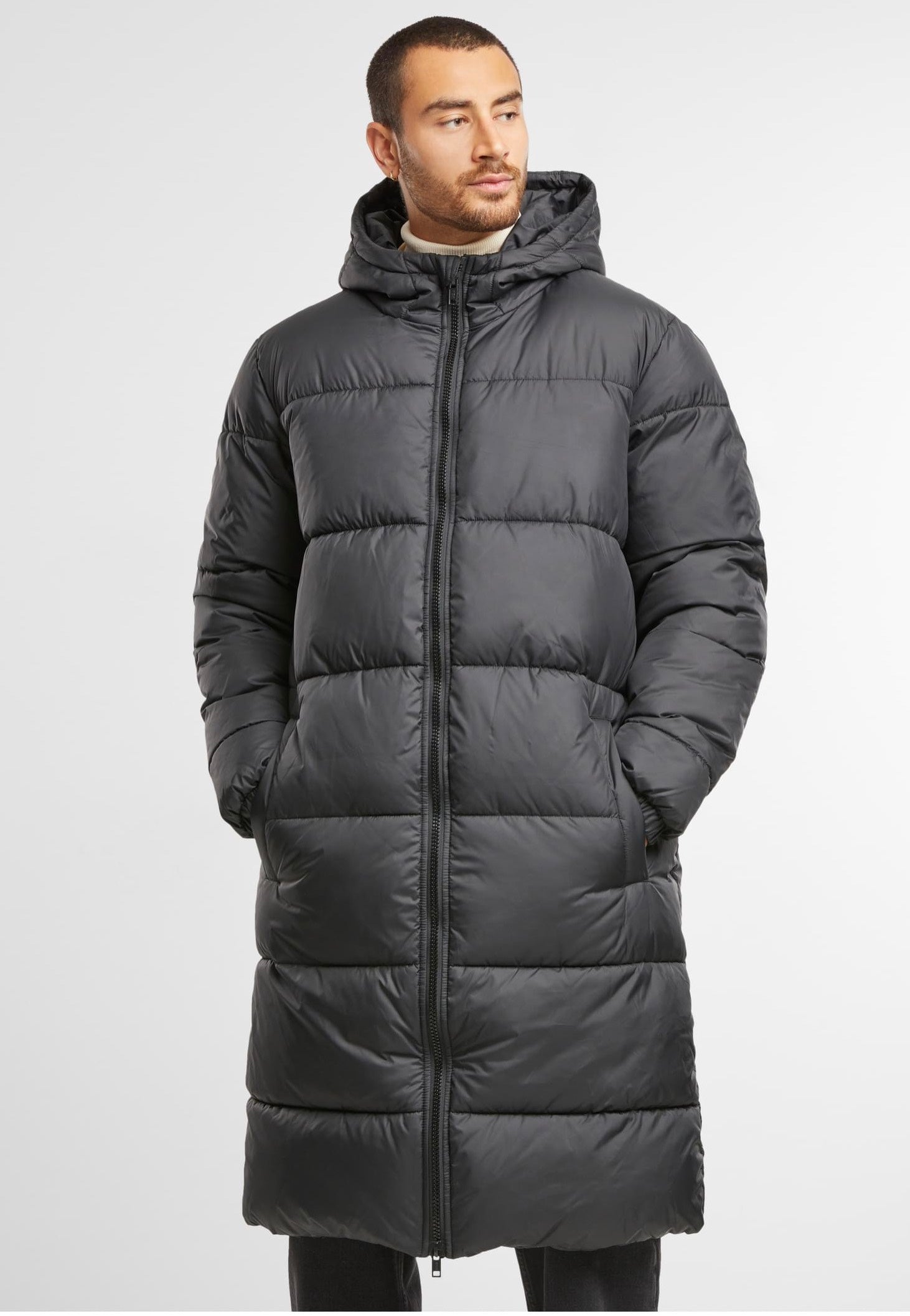 Urban Classics - Long Puffer Black - Jacket | Nuclear Blast