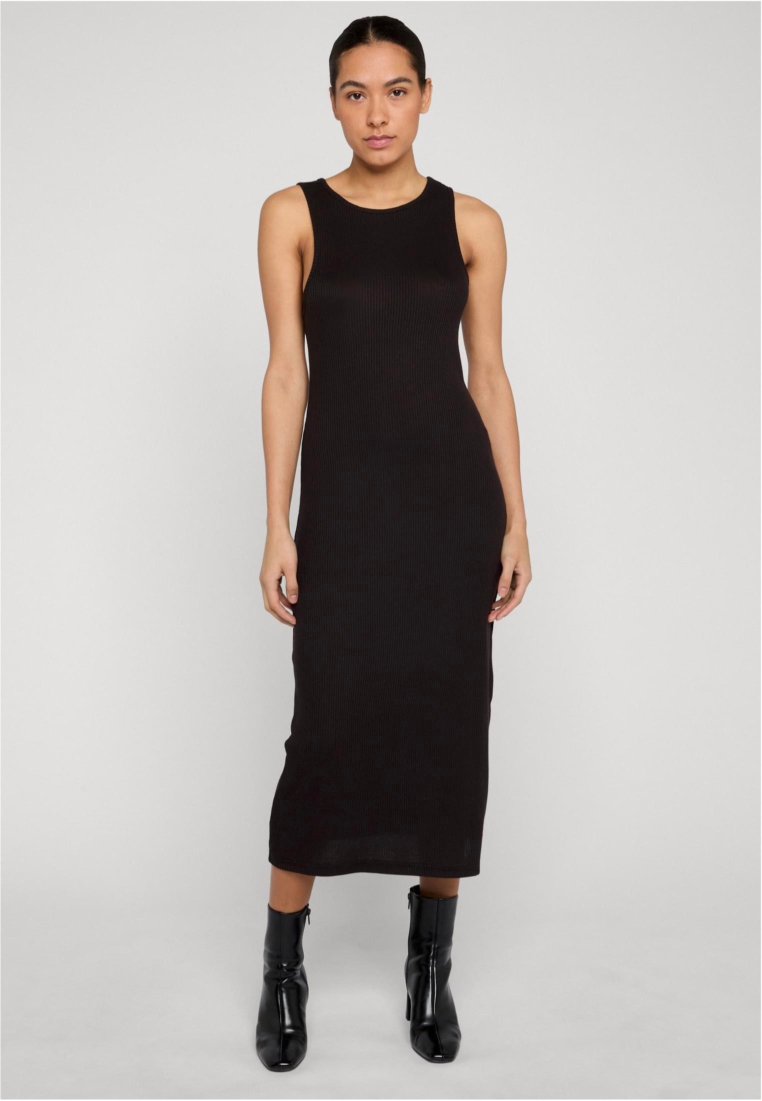 Urban Classics - Ladies Long Racerback Black - Dress