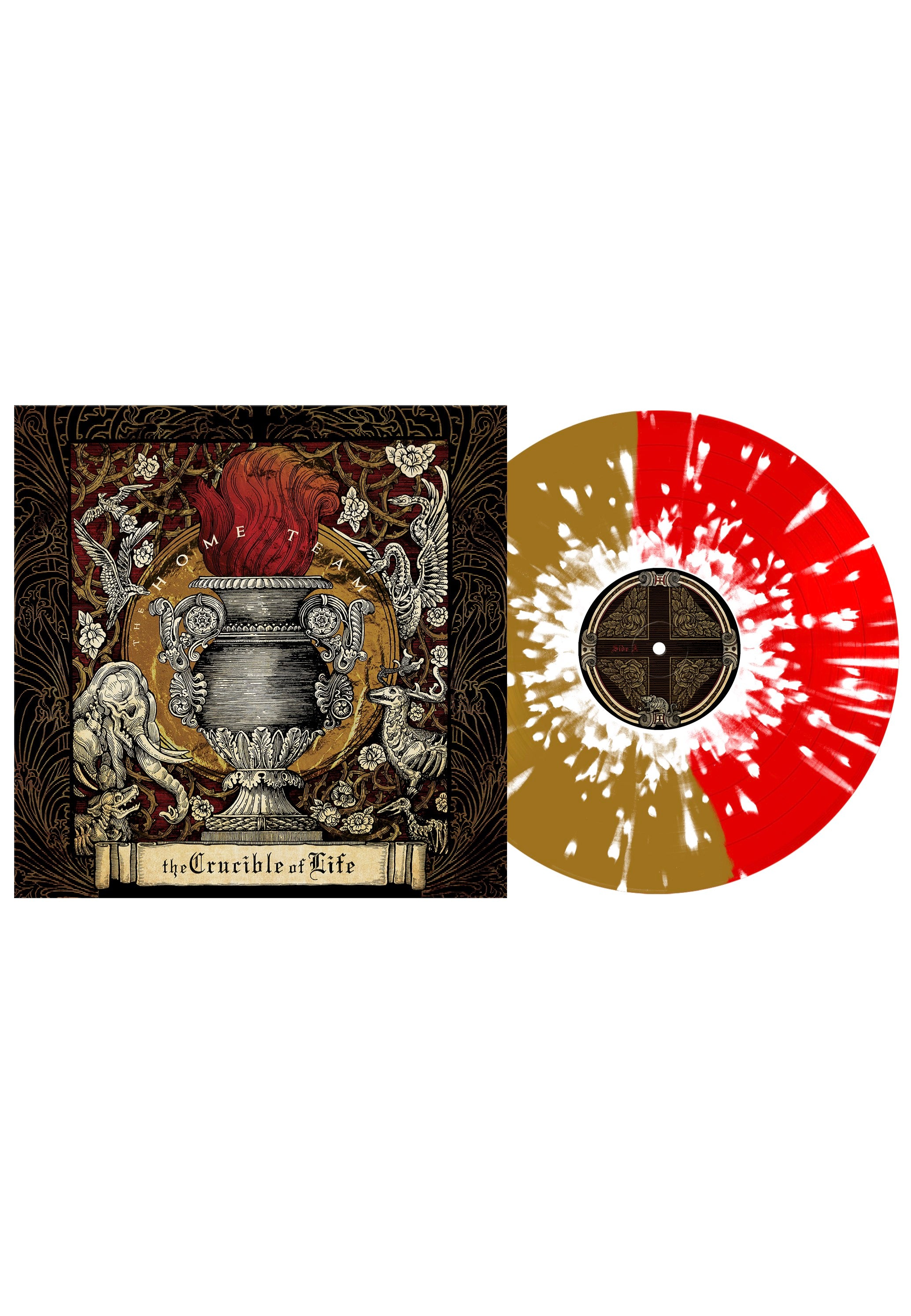 The Home Team - The Crucible Of Life (Deluxe) Red & Gold - Splattered