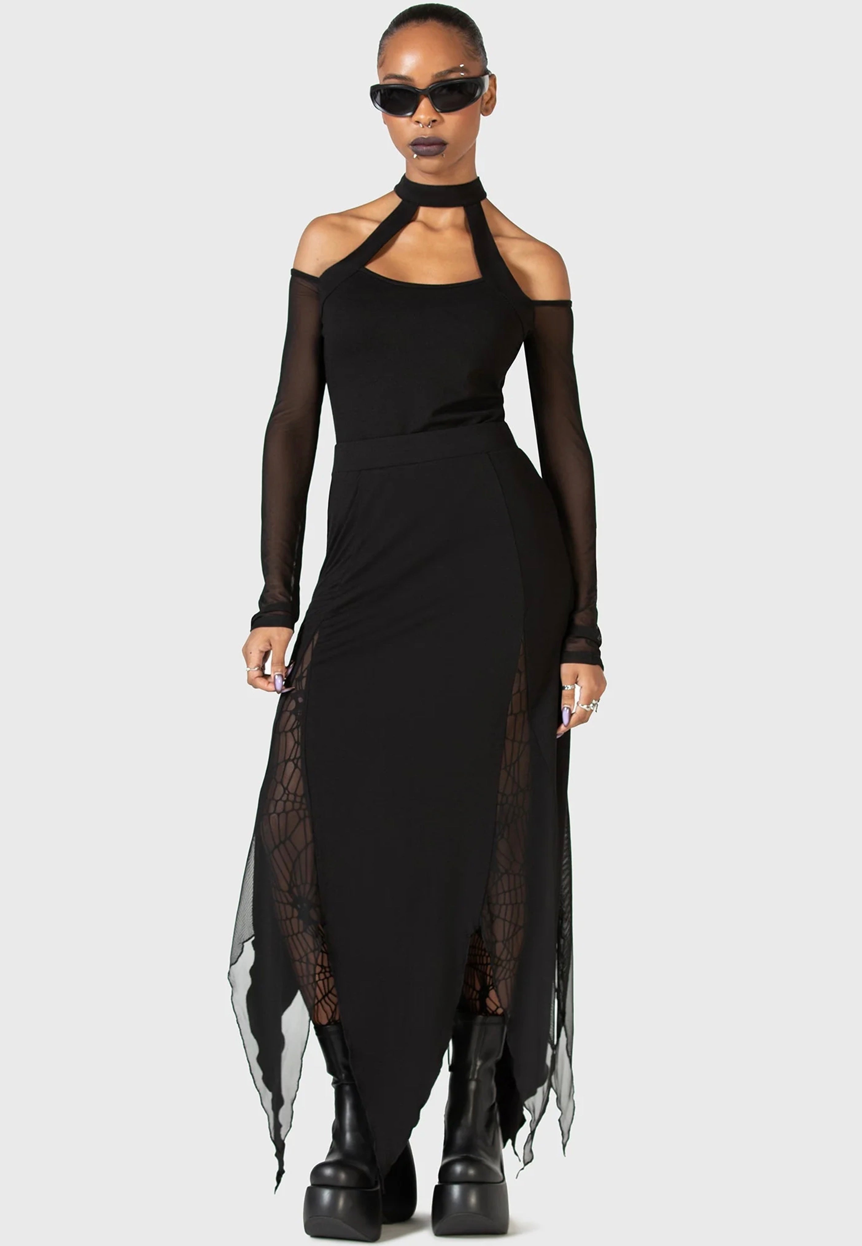 Killstar x Kihilist - The Grimmer The Better Midi - Skirt