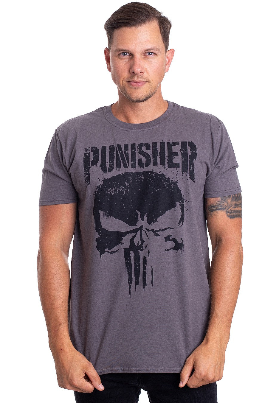 The Punisher Big Skull Grey - T-Shirt | Impericon