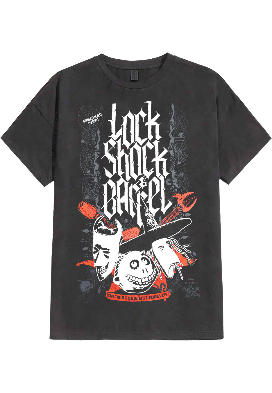 The Nightmare Before Christmas - Lock Shock & Barrel Acid Wash - T-Shi