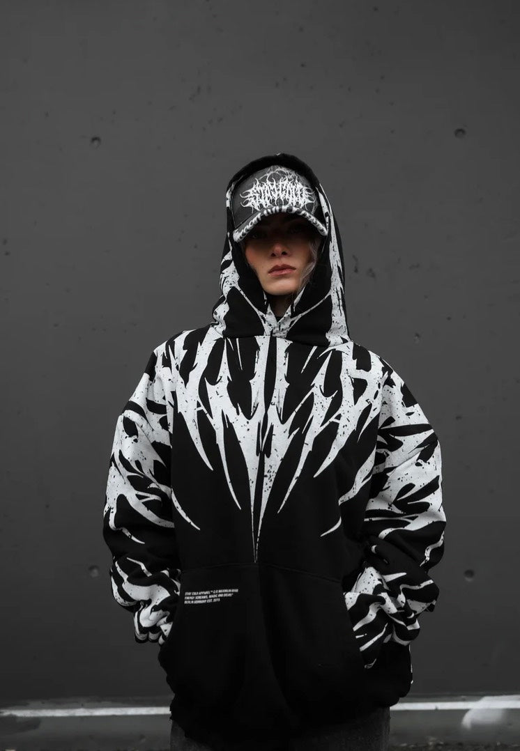 Stay Cold Apparel Thornbreaker Heavy Oversized Black - Hoodie