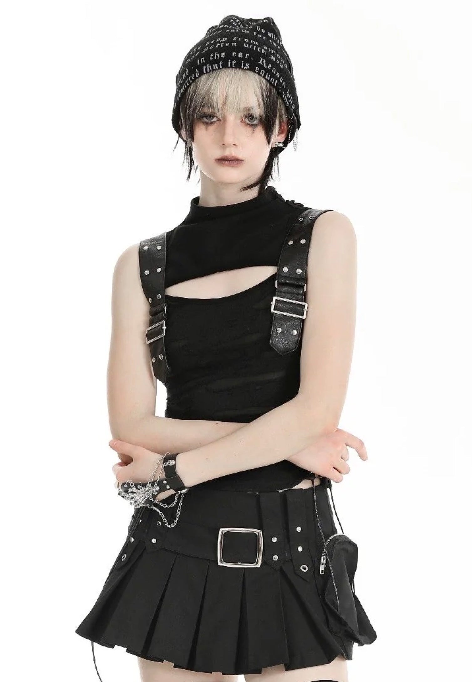 Dark In Love - Punk Motorbike Girl Cool Black - Top | Impericon