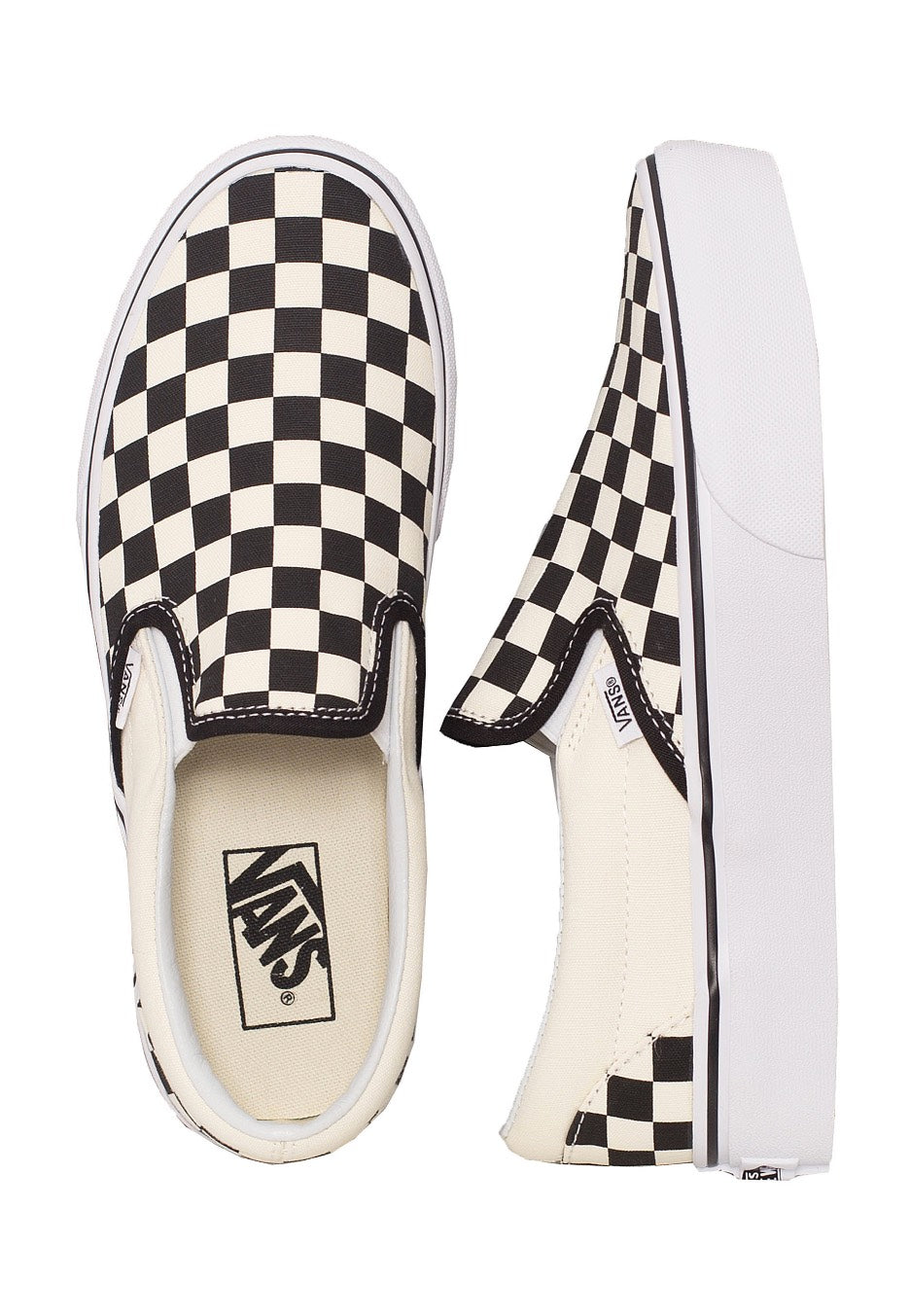 vans slip on checker