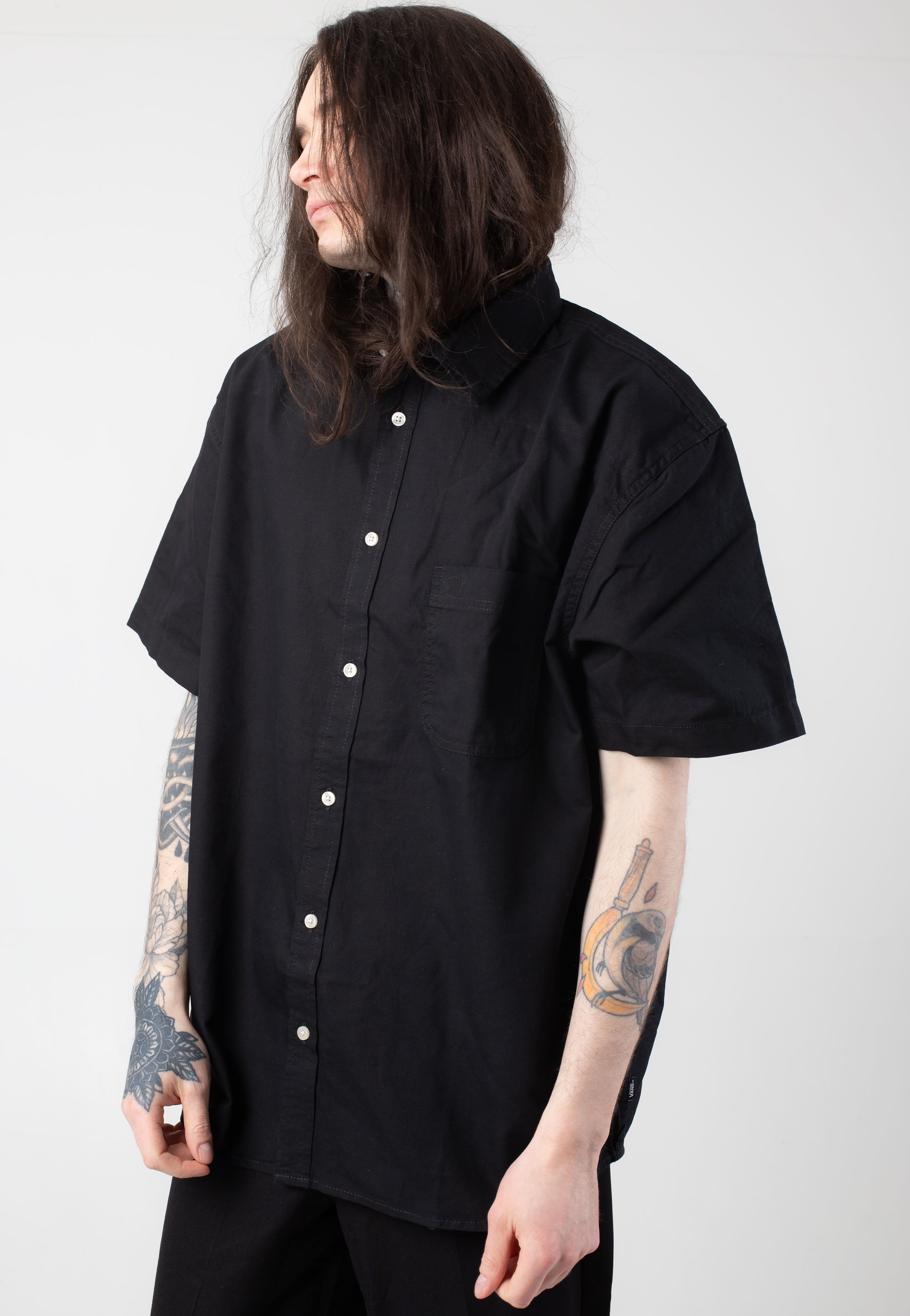 Vans Lawson Solid Woven Black Shirt Impericon