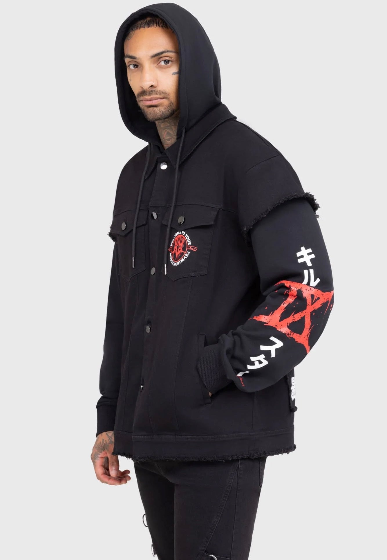 Killstar x Ice Nine Kills - Your Worst Nightmare Hooded Black - Jeans