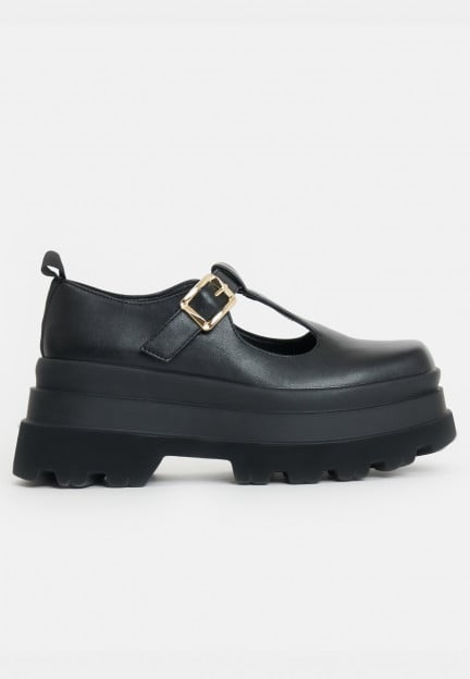 Koi Footwear - Silent Amity Trident Platform Mary Janes Black - Girl ...