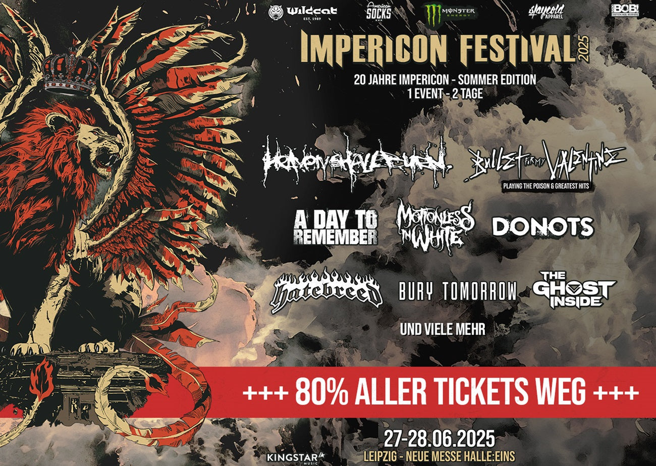 Impericon Festival 2025 - 80% Tickets Sold Out Poster