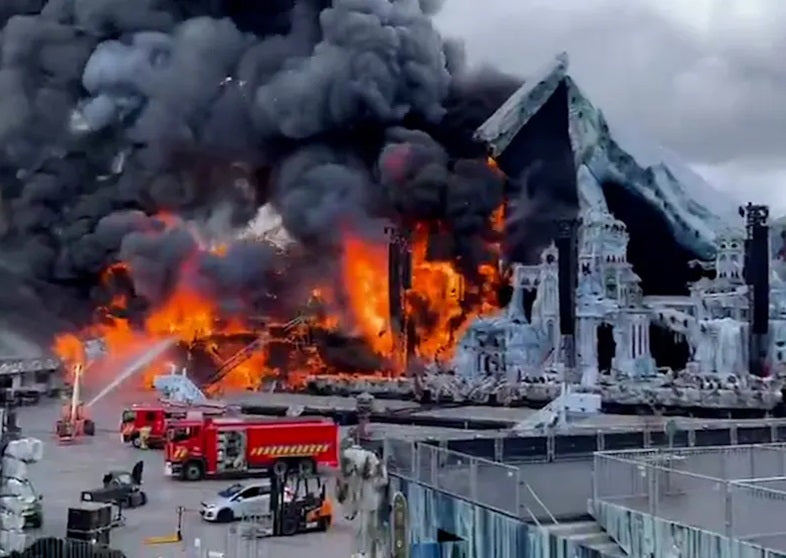 Tomorrowland Stage Fire