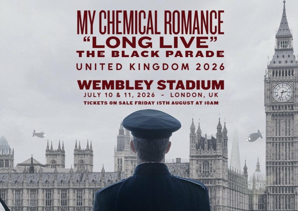 My Chemical Romance Announce Dates at Wembley Stadium in 2026!