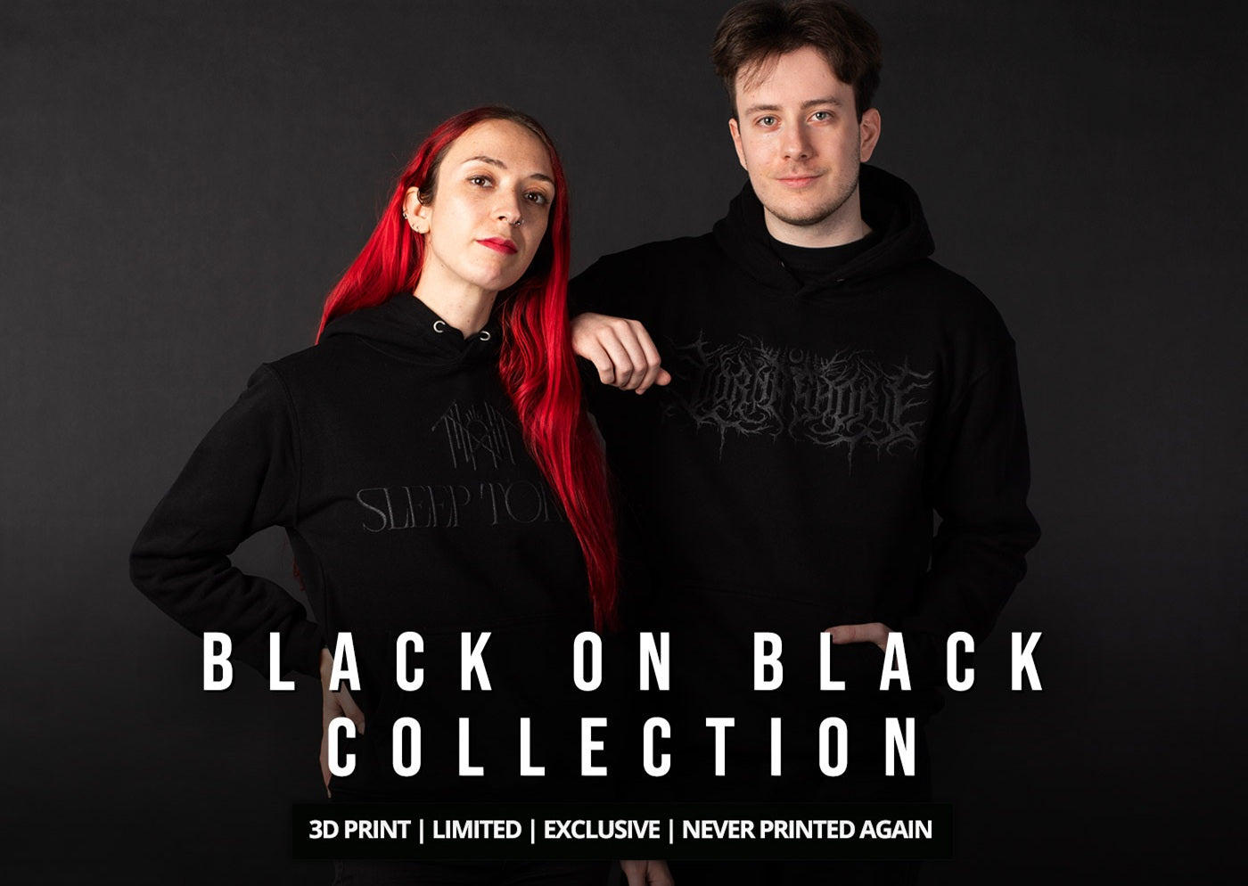 Black On Black Collection Model Header