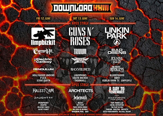 Download Festival 2026 Lineup Poster
