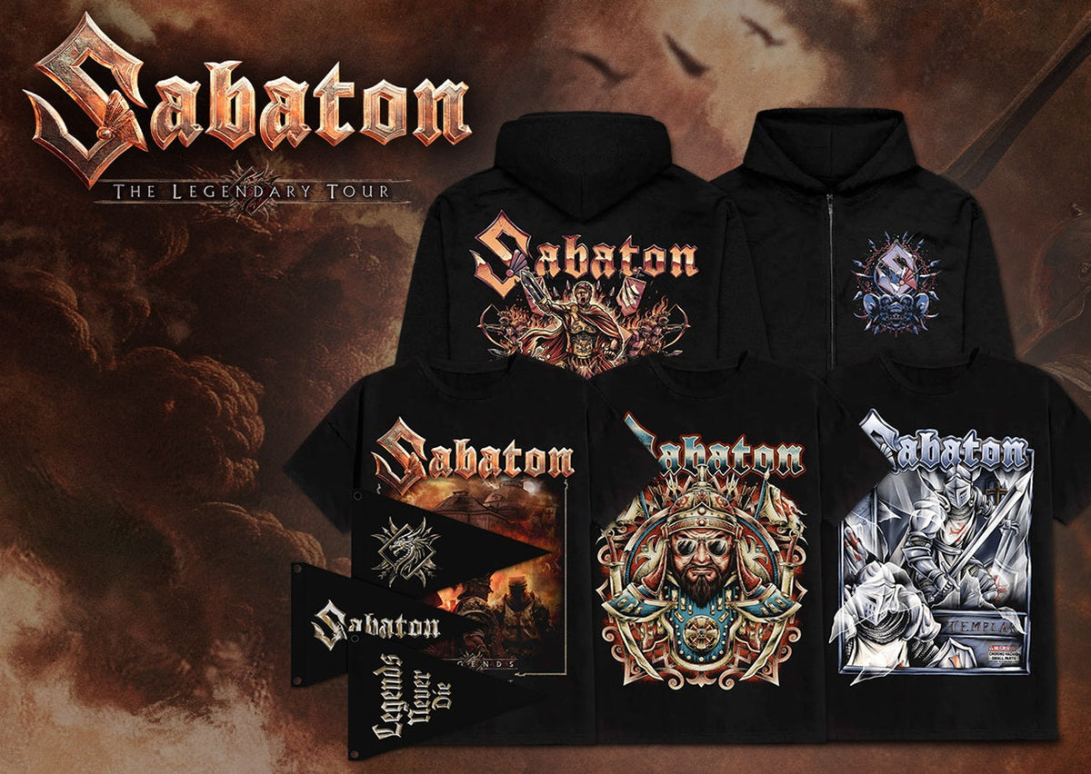 Sabaton: Pop-Up Merch Collection from the “Legendary Tour” 2025