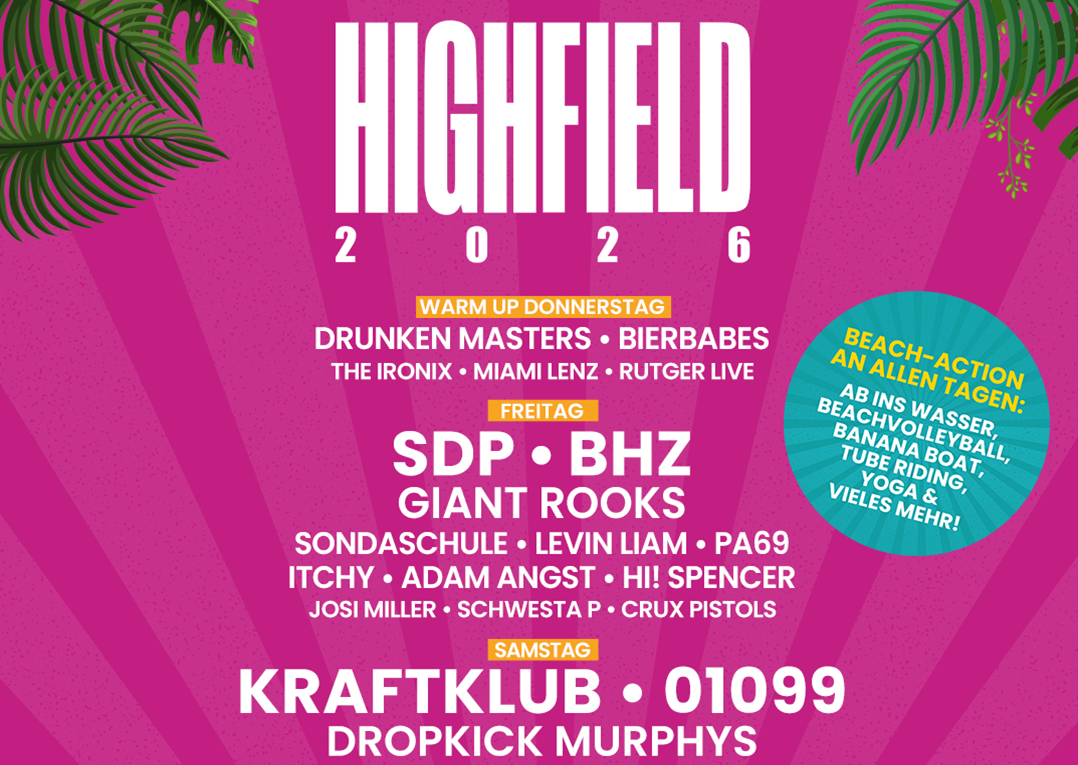 Highfield 2026 Lineup Poster