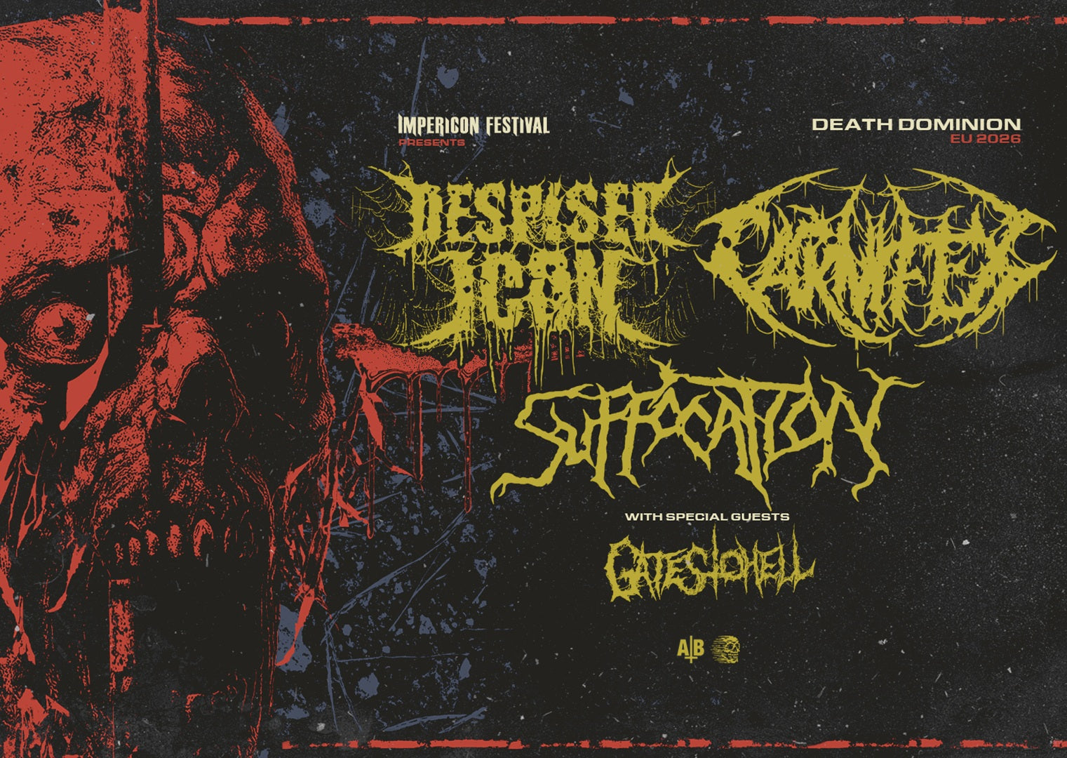 Dates of the Death Dominion Tour 2026: Despised Icon, Carnifex