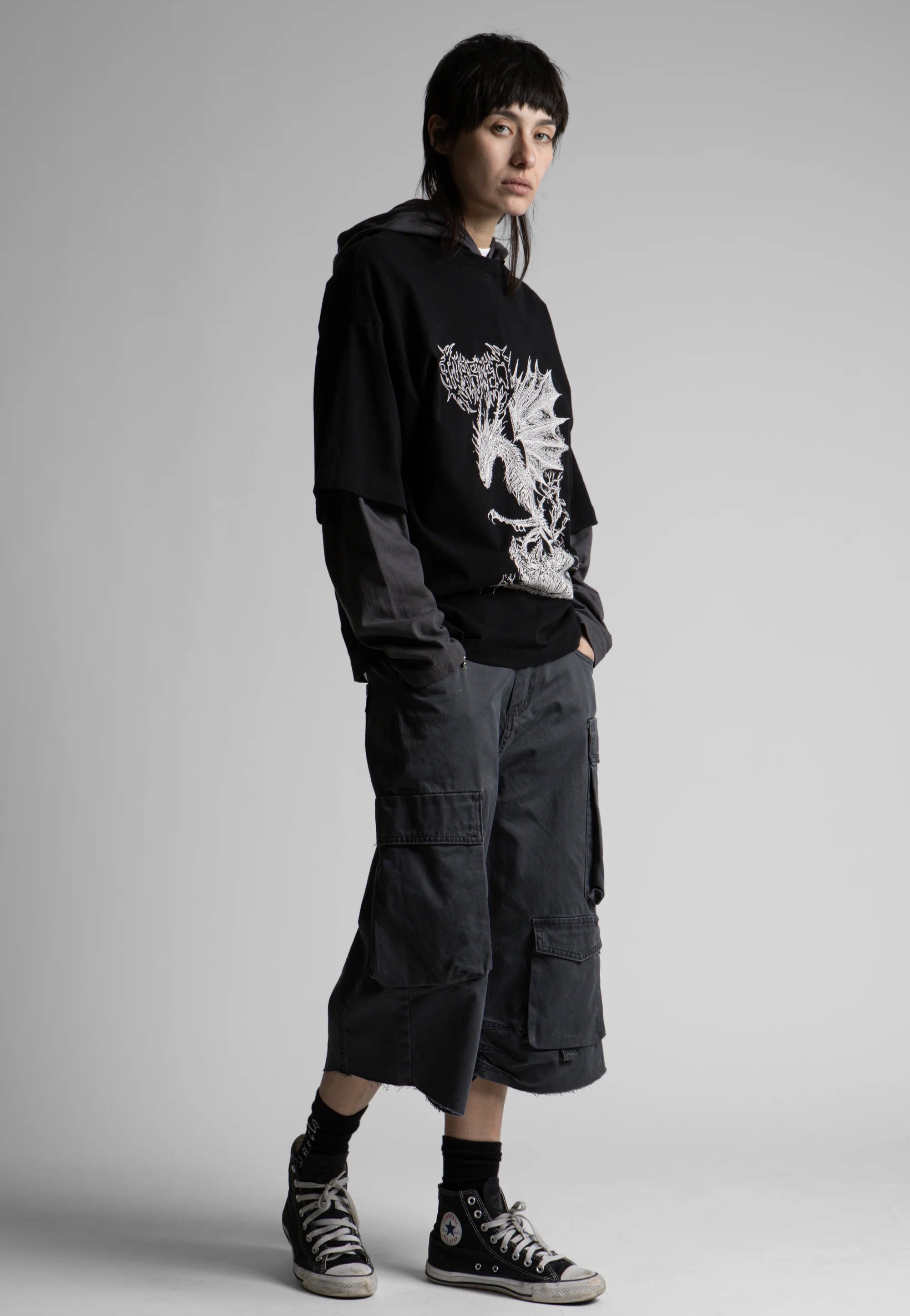 Wasted Paris - Balaur Age Black/Old Black - Hoodie | Women-Image