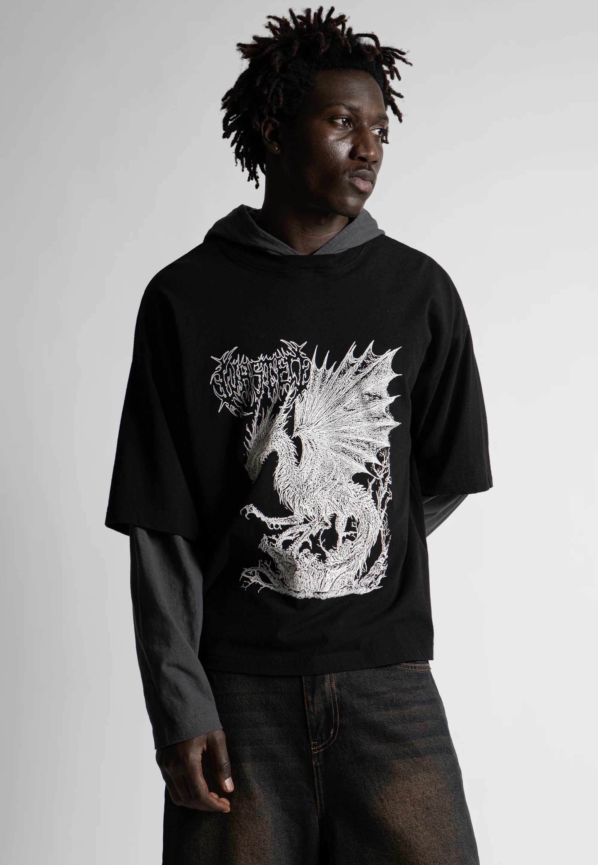 Wasted Paris - Balaur Age Black/Old Black - Hoodie | Men-Image