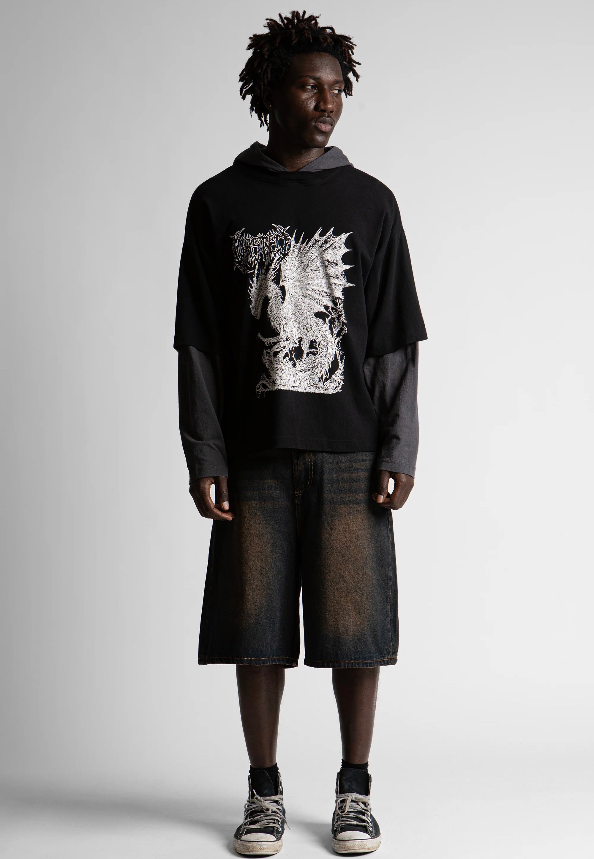 Wasted Paris - Balaur Age Black/Old Black - Hoodie | Men-Image
