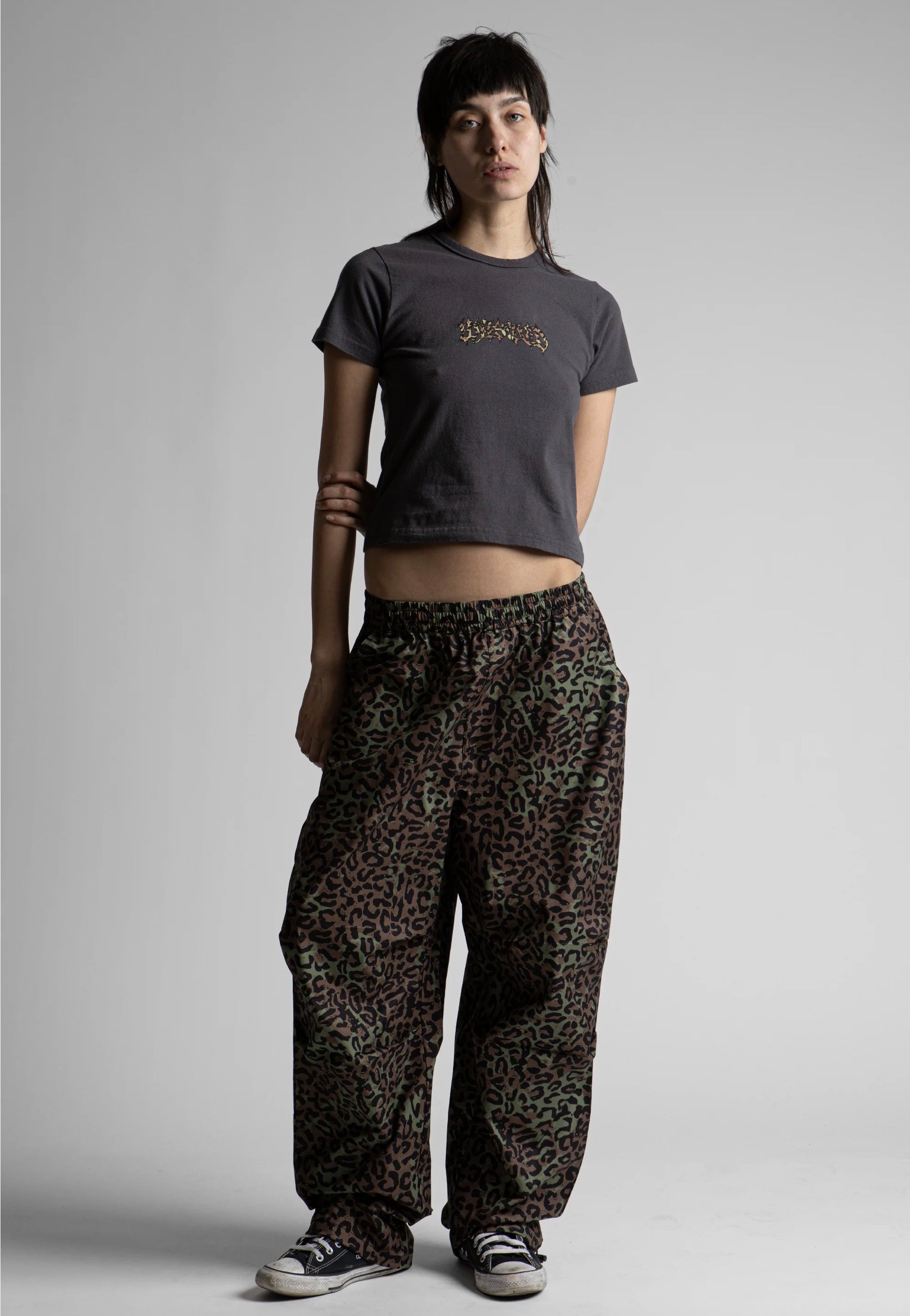 Wasted Paris - Cheetah Overpant Olive Khaki Camo - Pants | Women-Image