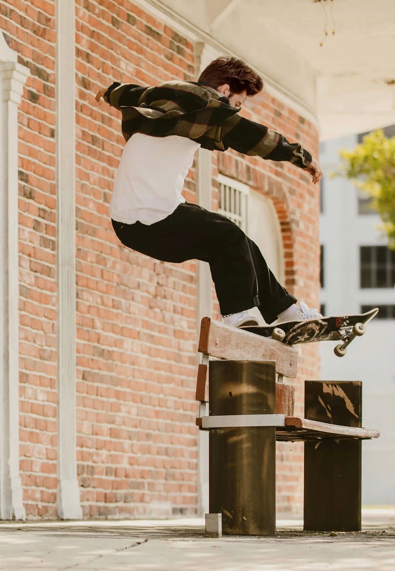 Brixton - Bowery Flannel Heather Grey/Charcoal - Shirt | Men-Image