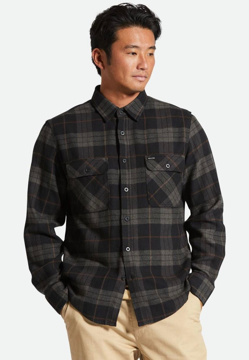 Brixton - Bowery Black/Charcoal - Shirt | Men-Image