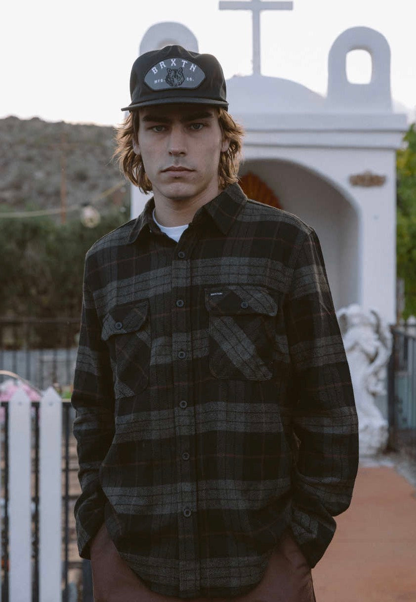 Brixton - Bowery Black/Charcoal - Shirt | Men-Image