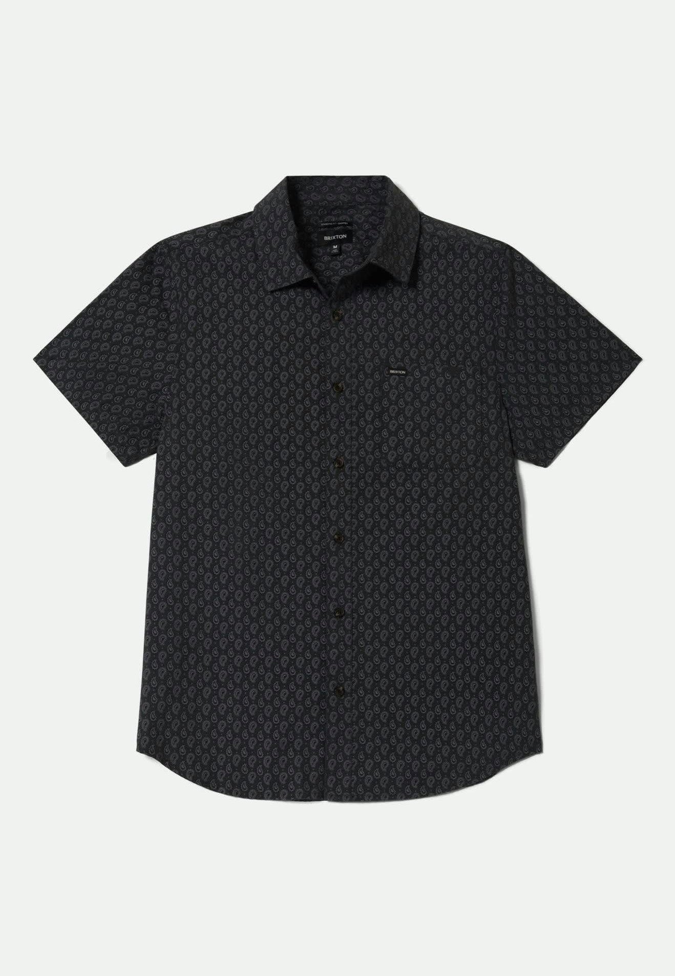 Brixton - Charter Print Washed Black/Paisley - Shirt | Men-Image