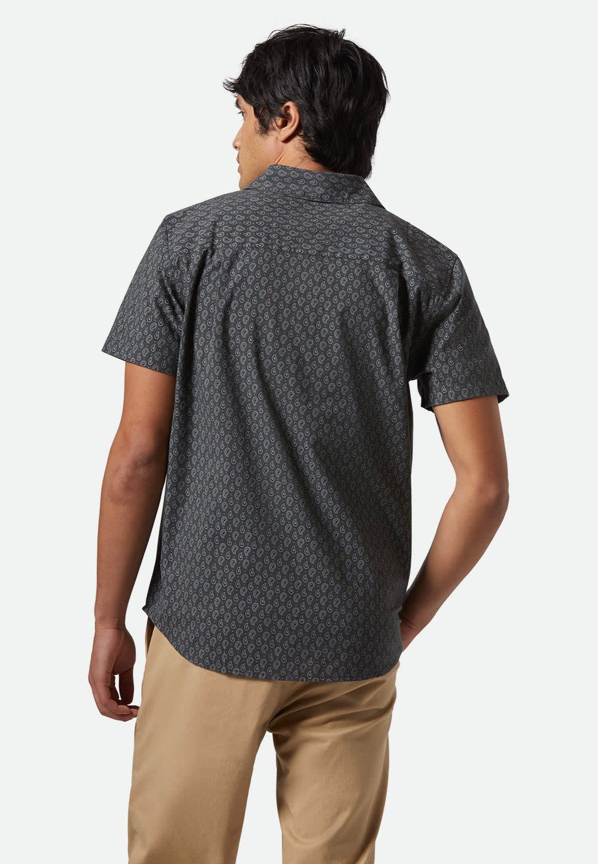 Brixton - Charter Print Washed Black/Paisley - Shirt | Men-Image