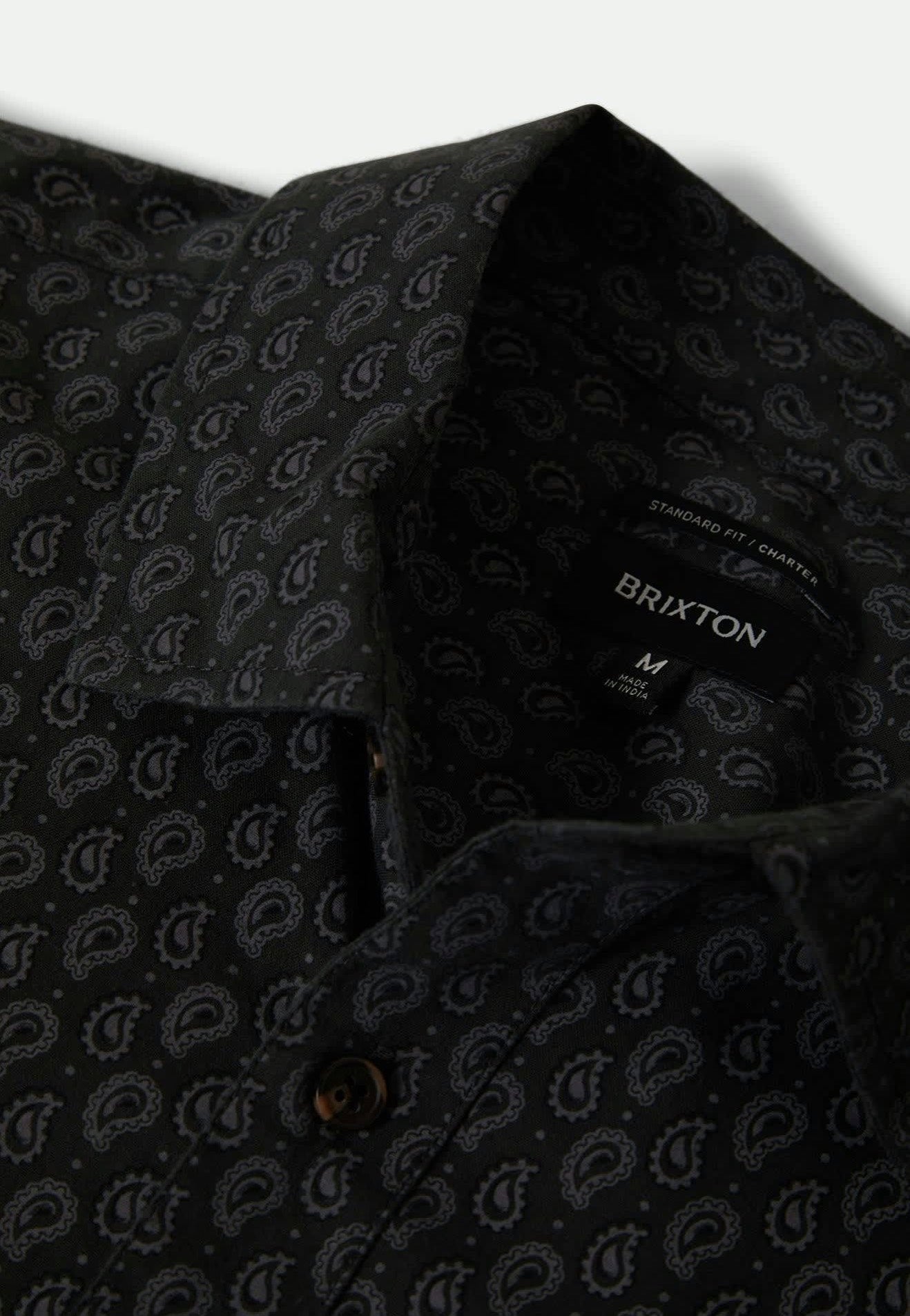 Brixton - Charter Print Washed Black/Paisley - Shirt | Men-Image