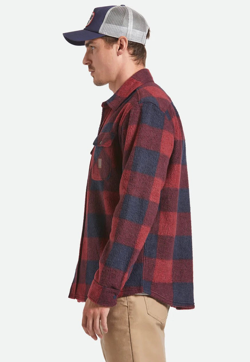 Brixton - Bowery L/S Arctic Stretch Fleece Adrenaline Rush/Mood Indigo - Jacket | Men-Image